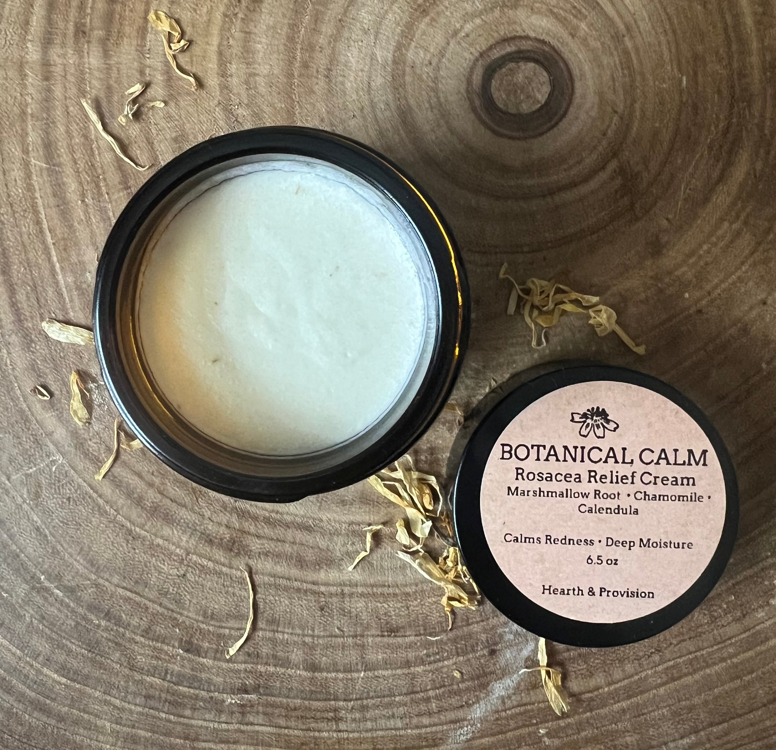 Botanical Calm Rosacea Relief Cream – Marshmallow, Chamomile & Calendula (6.5 oz)