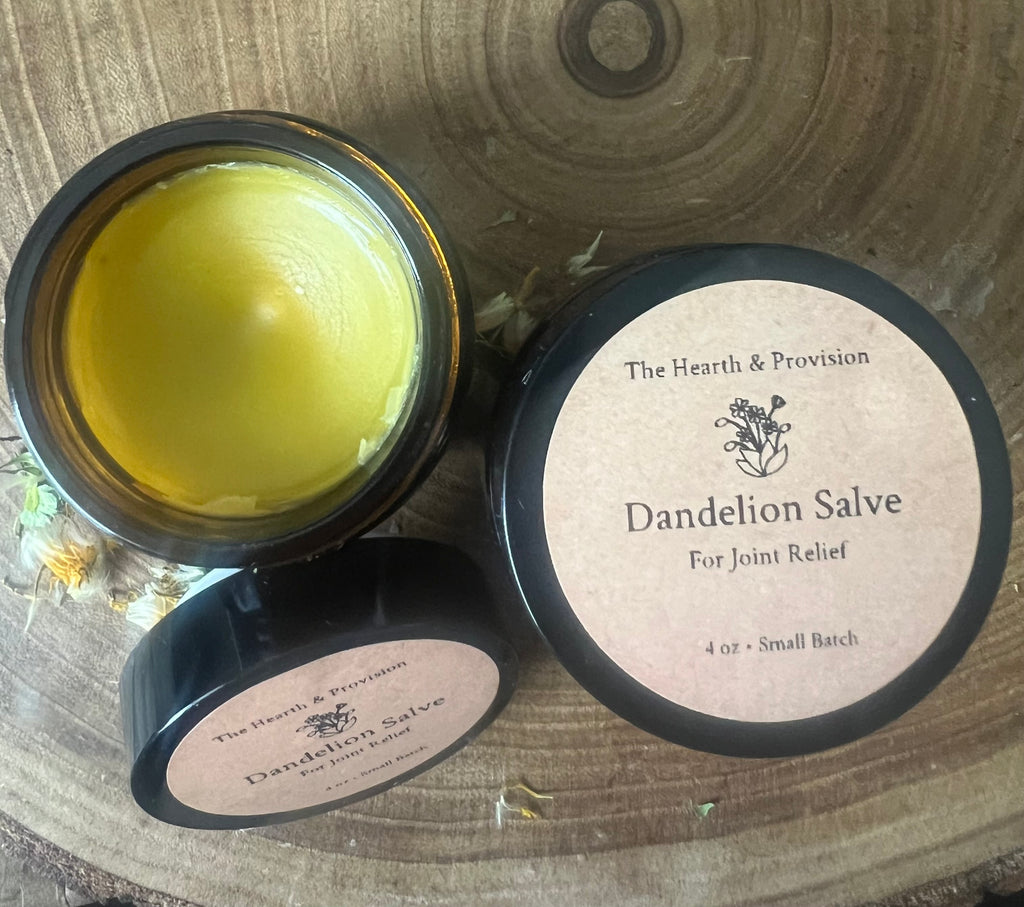 Dandelion Salve for Joint & Muscle Relief | Herbal Balm | Small Batch Apothecary | 4 oz
Untitled Mar22_12:30