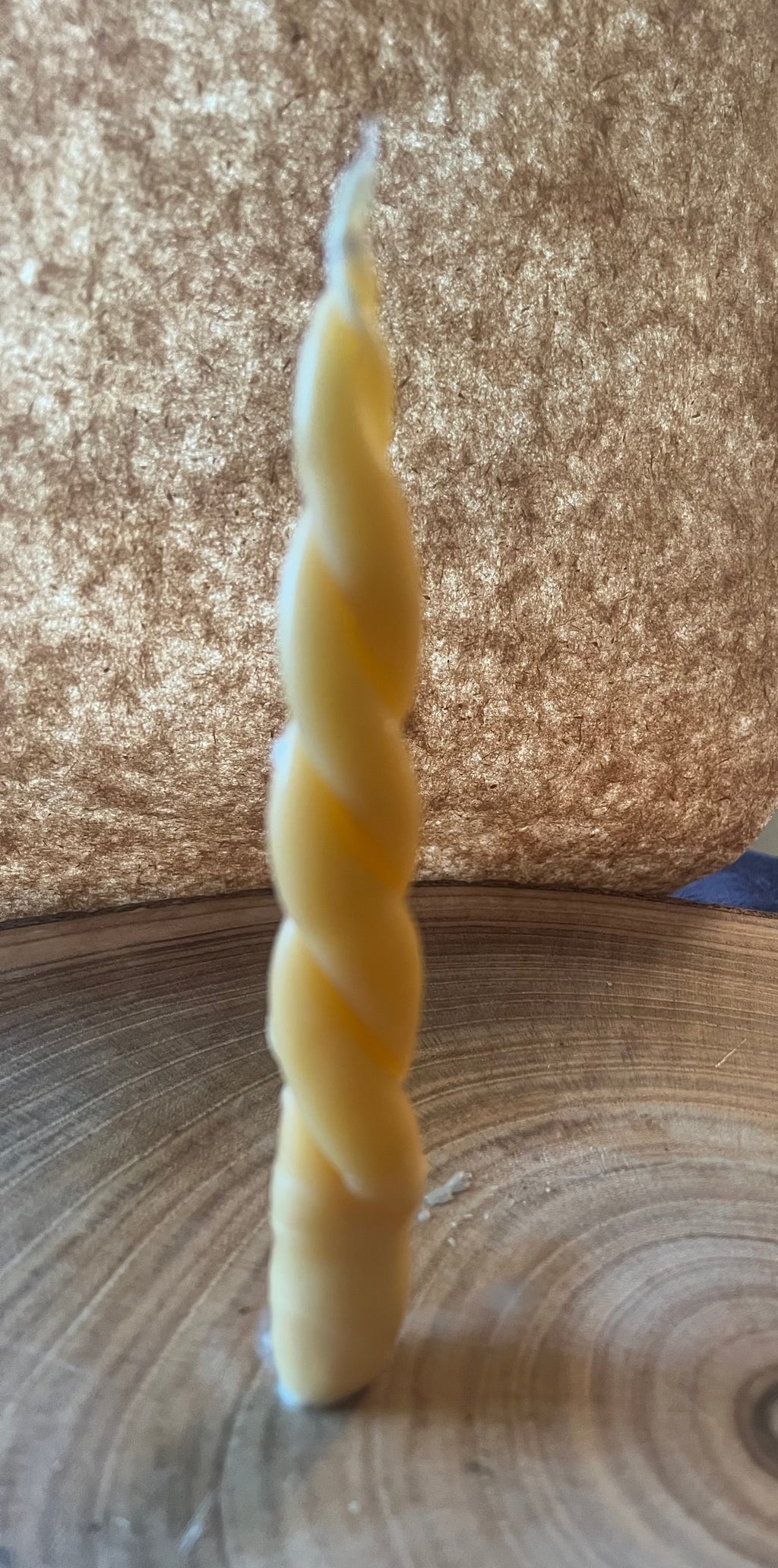 Twisted Beeswax Candle