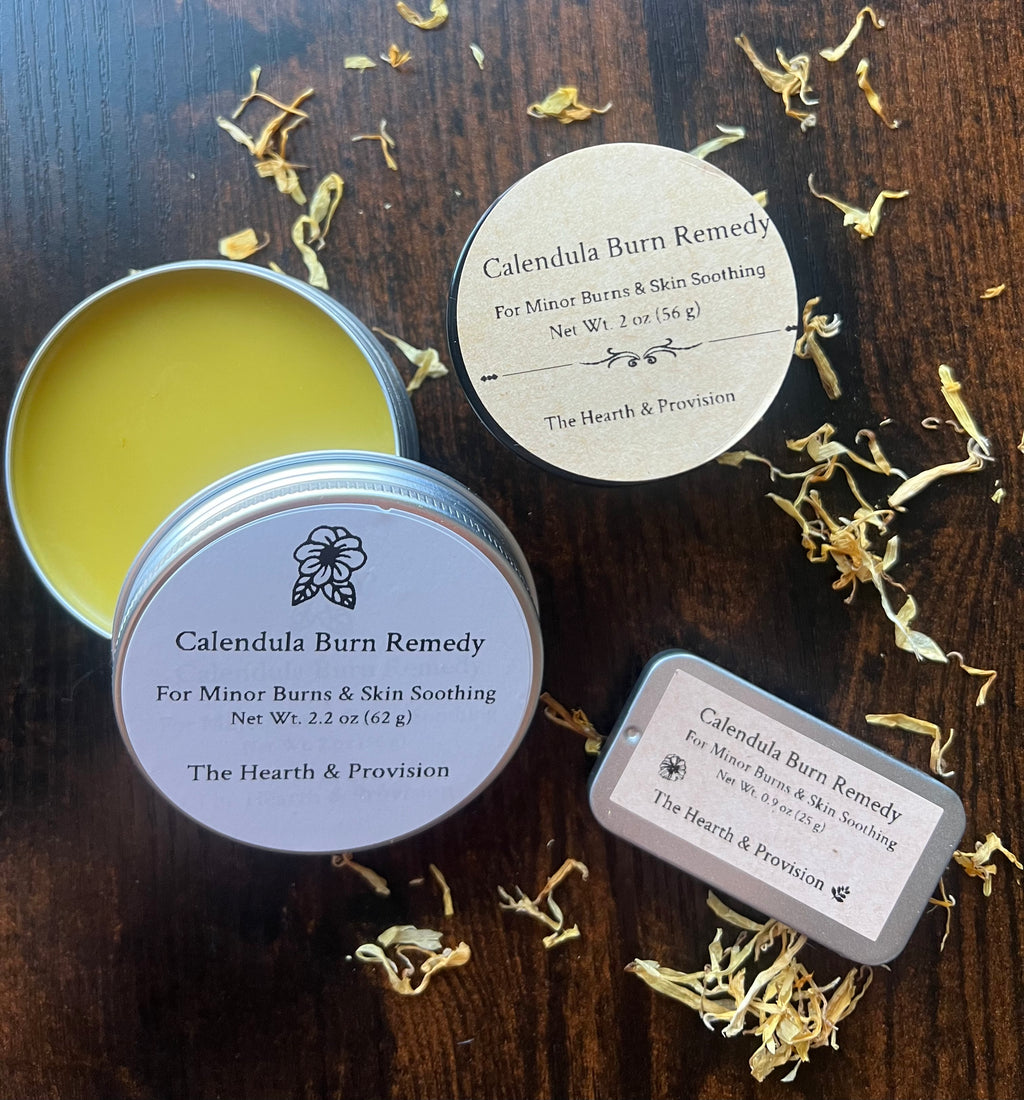 Calendula Burn Remedy – Herbal Skin Salve for Minor Burns & Irritated Skin
