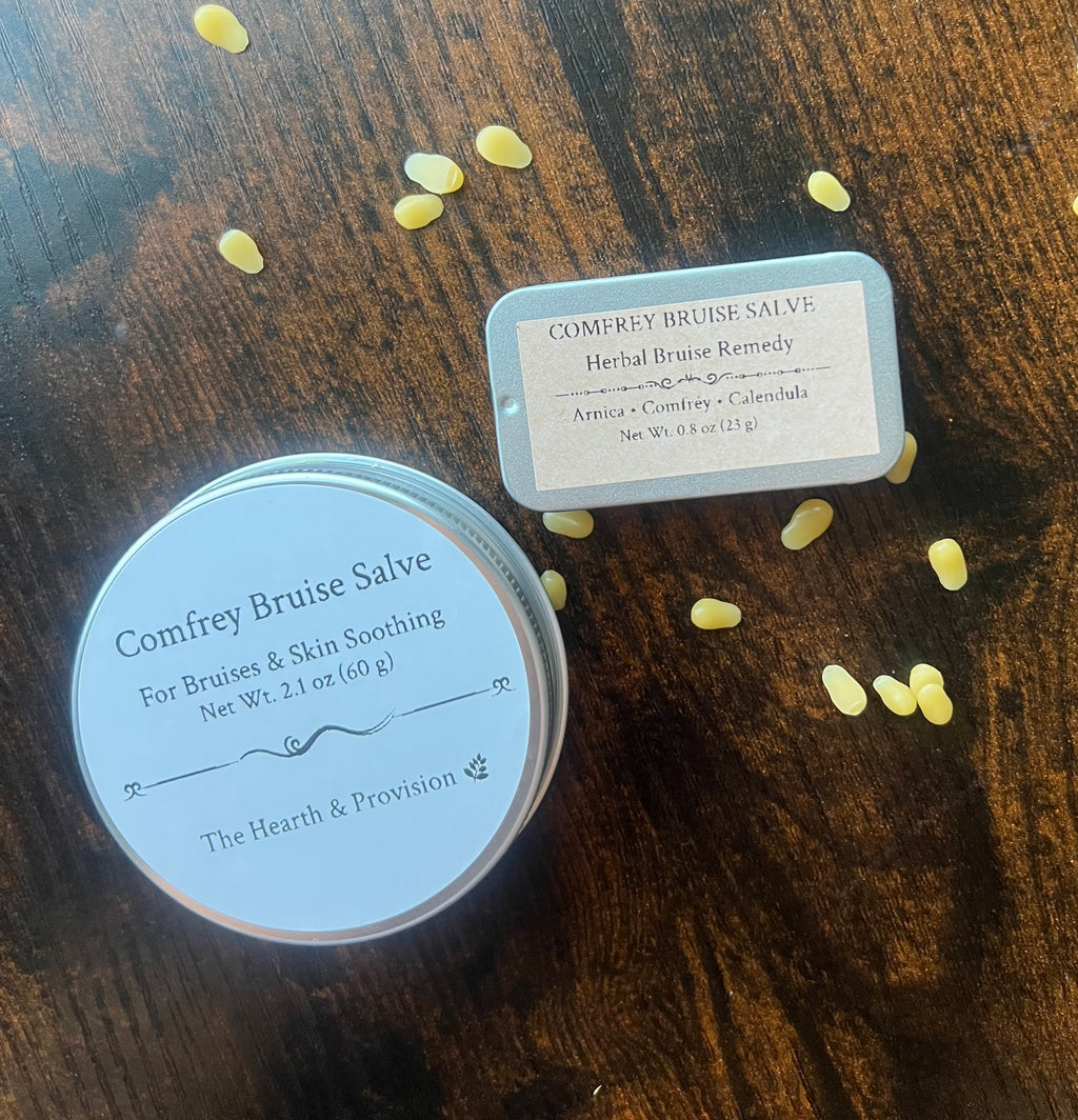 Comfrey Bruise Salve – Herbal Skin Balm for Bruises & Sore Muscles