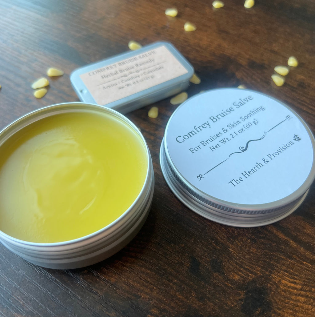 Comfrey Bruise Salve – Herbal Skin Balm for Bruises & Sore Muscles