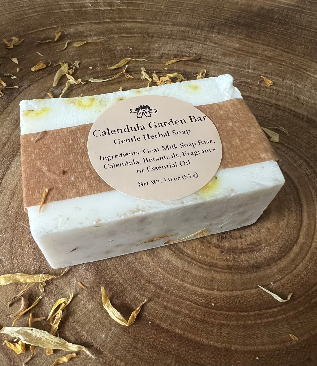 Calendula Garden Bar — Gentle Herbal Soap