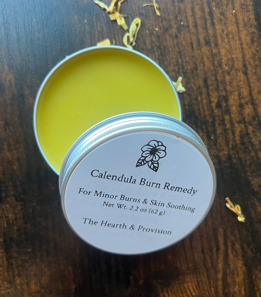 Calendula Burn Remedy – Herbal Skin Salve for Minor Burns & Irritated Skin