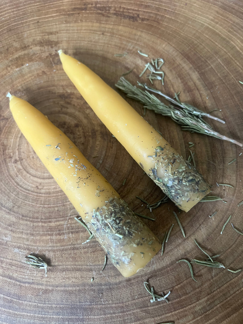 Hand-Dipped Beeswax Taper Candles | Protection & Plain | Hearth & Provision