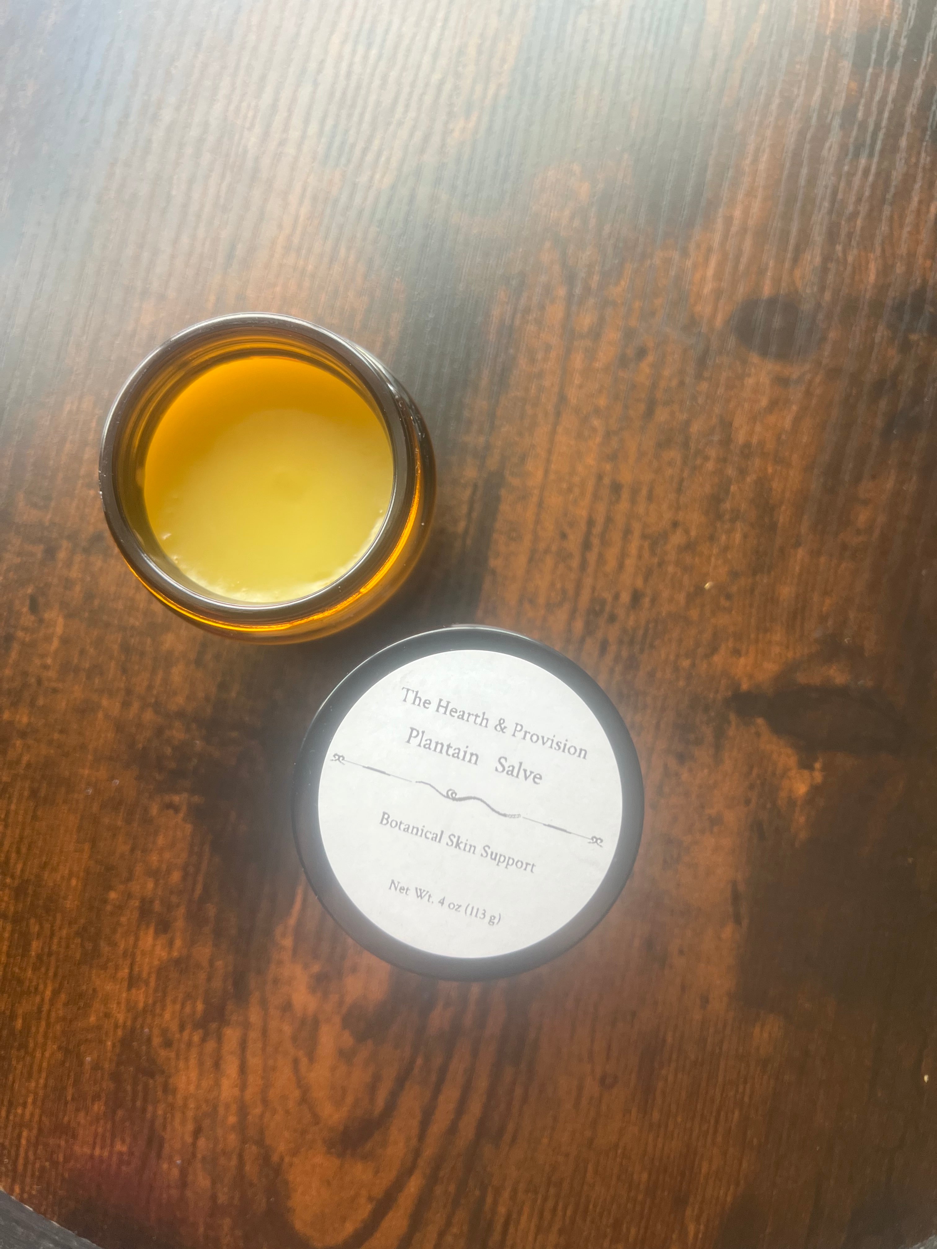 Plantain Salve – Botanical Beeswax Skin Balm – 4 oz Herbal Skin Support