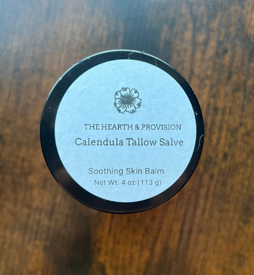 The Hearth Care Pair – Botanical Lip Balm & Calendula Hand Salve Set