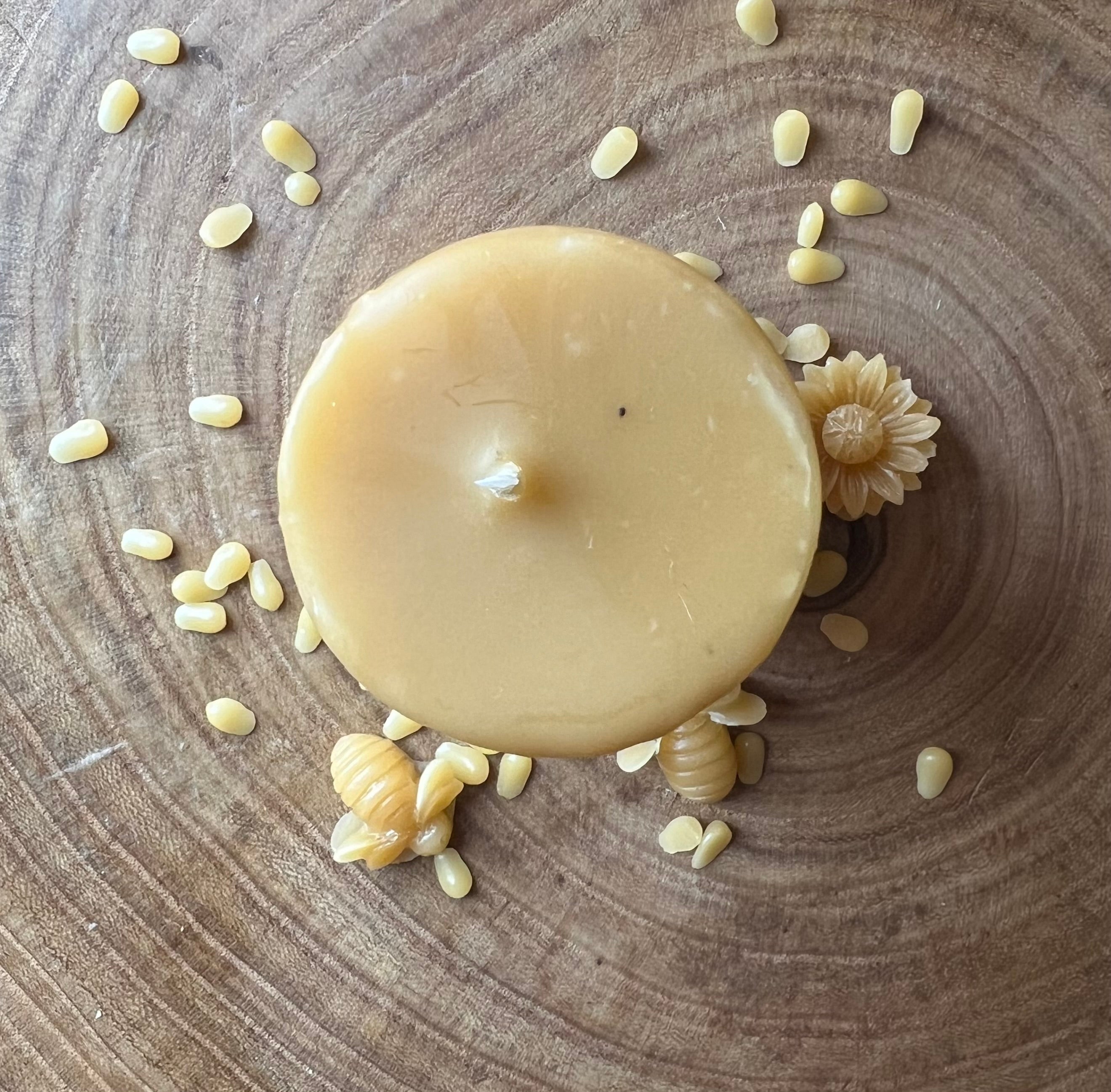 Beeswax Pillar Candle | Hand-Poured Natural Candle | Clean Burning | Small Batch Apothecary | Multiple Sizes