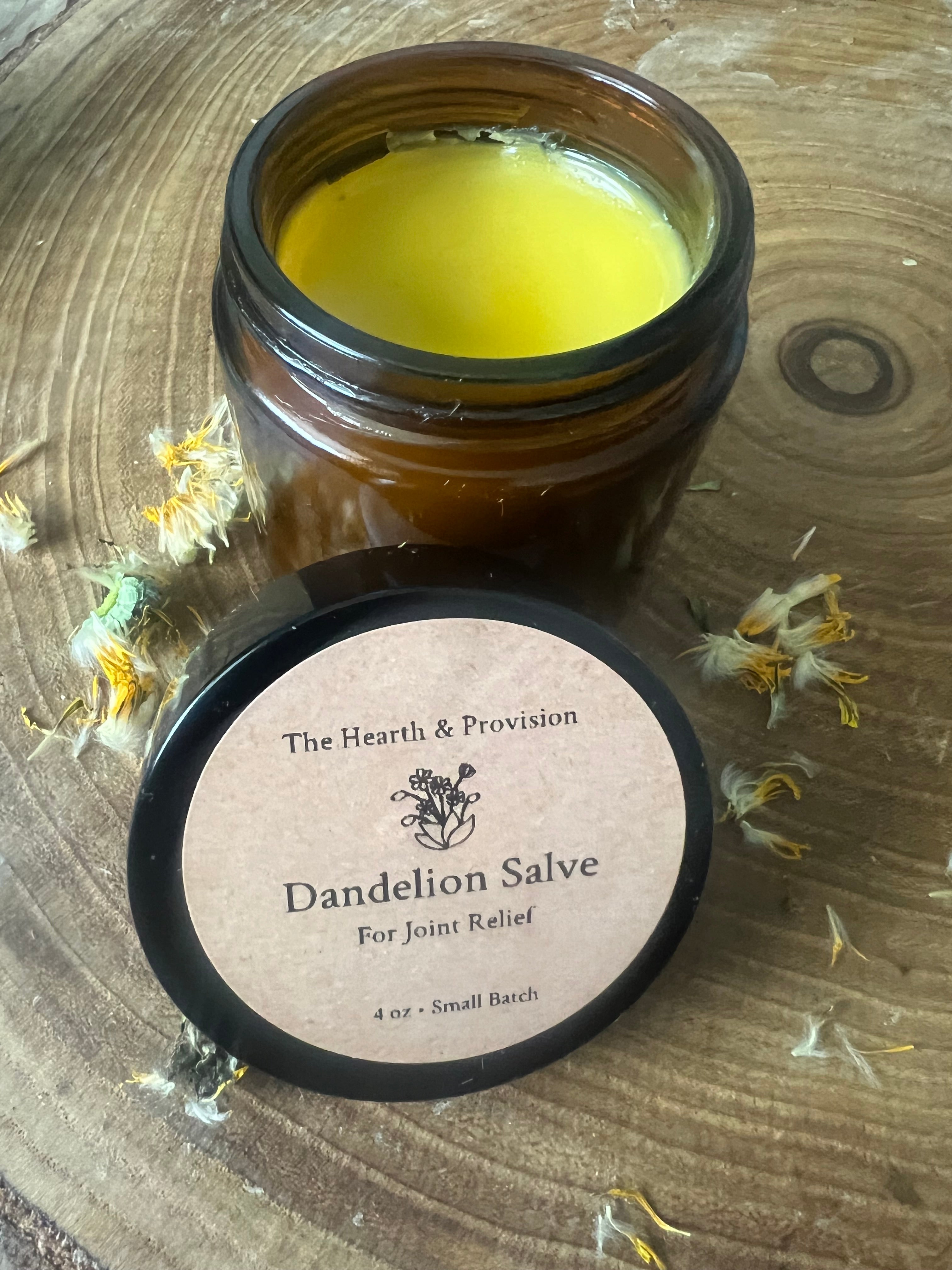 Dandelion Salve for Joint & Muscle Relief | Herbal Balm | Small Batch Apothecary | 4 oz
Untitled Mar22_12:30