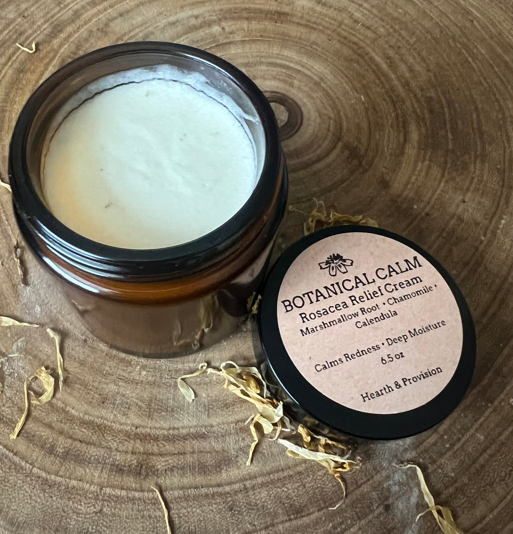 Botanical Calm Rosacea Relief Cream – Marshmallow, Chamomile & Calendula (6.5 oz)