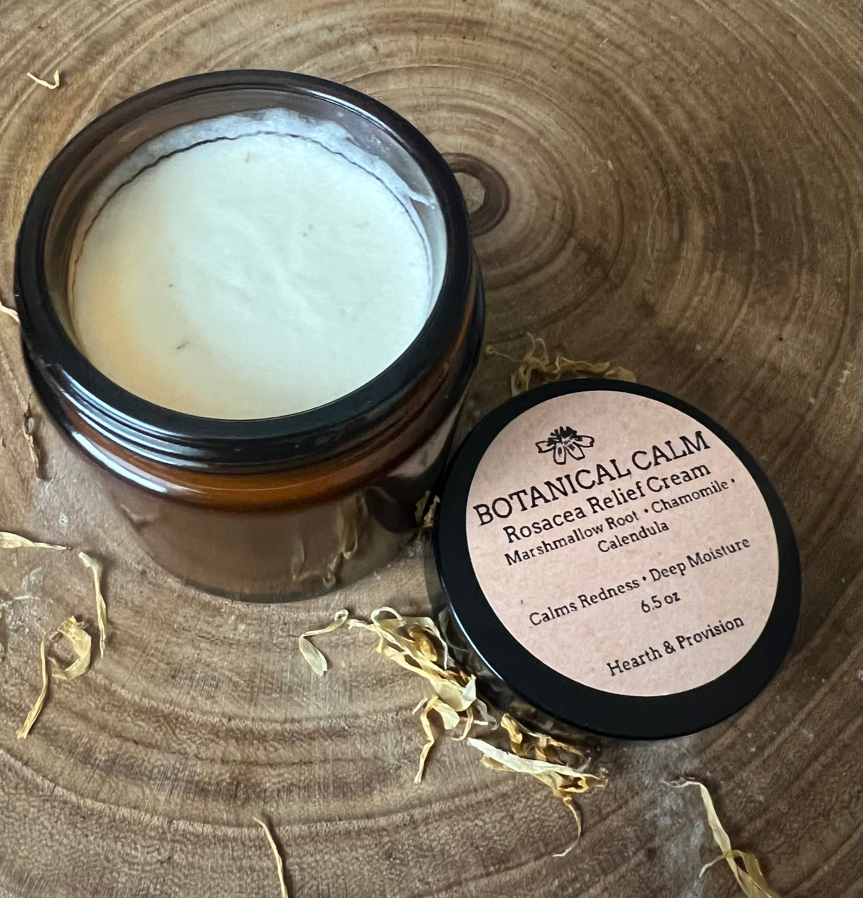 Botanical Calm Rosacea Relief Cream – Marshmallow, Chamomile & Calendula (6.5 oz)