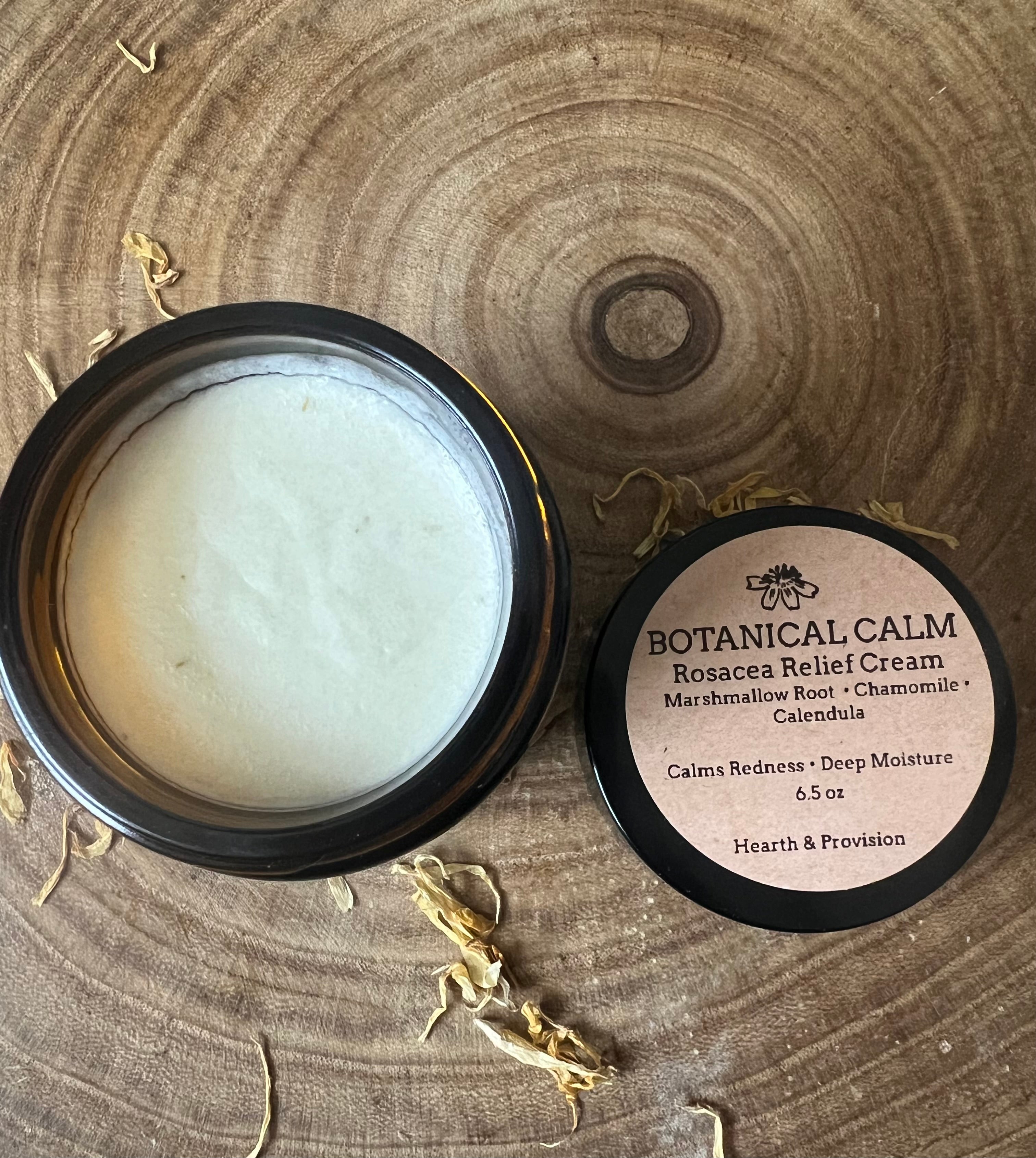 Botanical Calm Rosacea Relief Cream – Marshmallow, Chamomile & Calendula (6.5 oz)