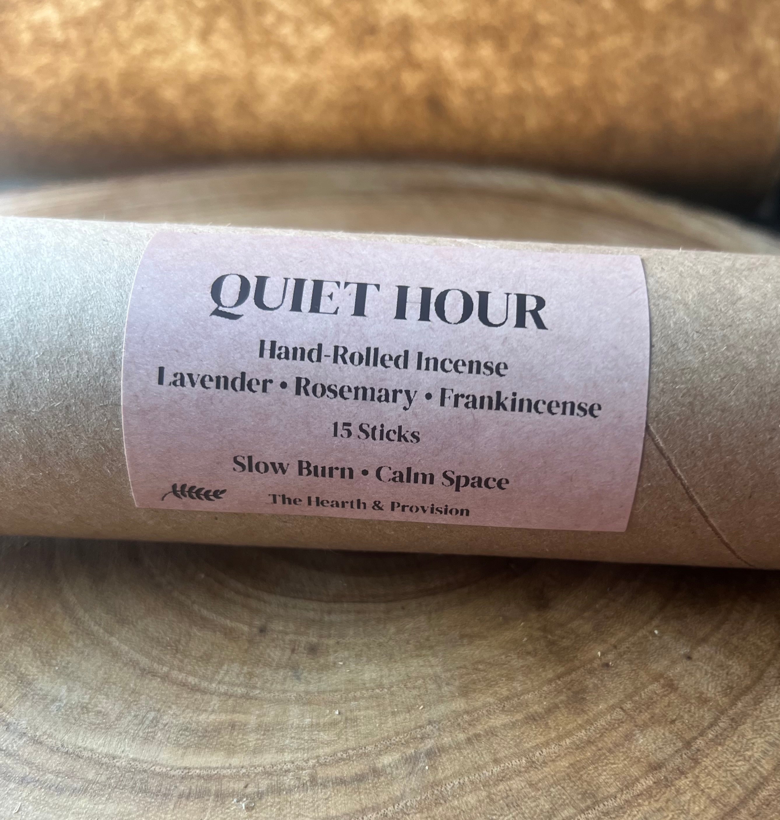 Quiet Hour Incense – Lavender, Rosemary & Frankincense
