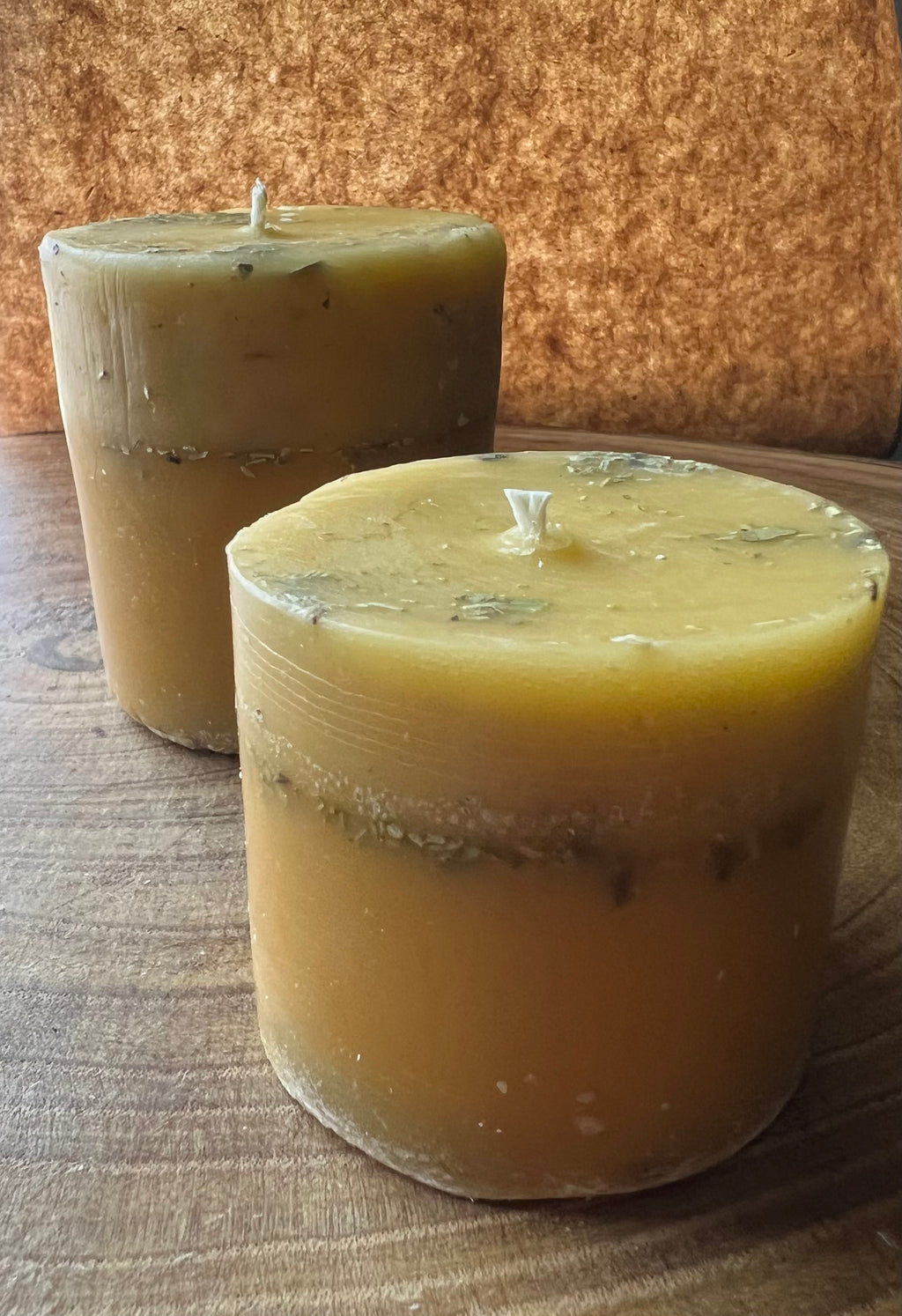 Beeswax Pillar Candle – Hand-Poured Hearth Candle | The Hearth & Provision