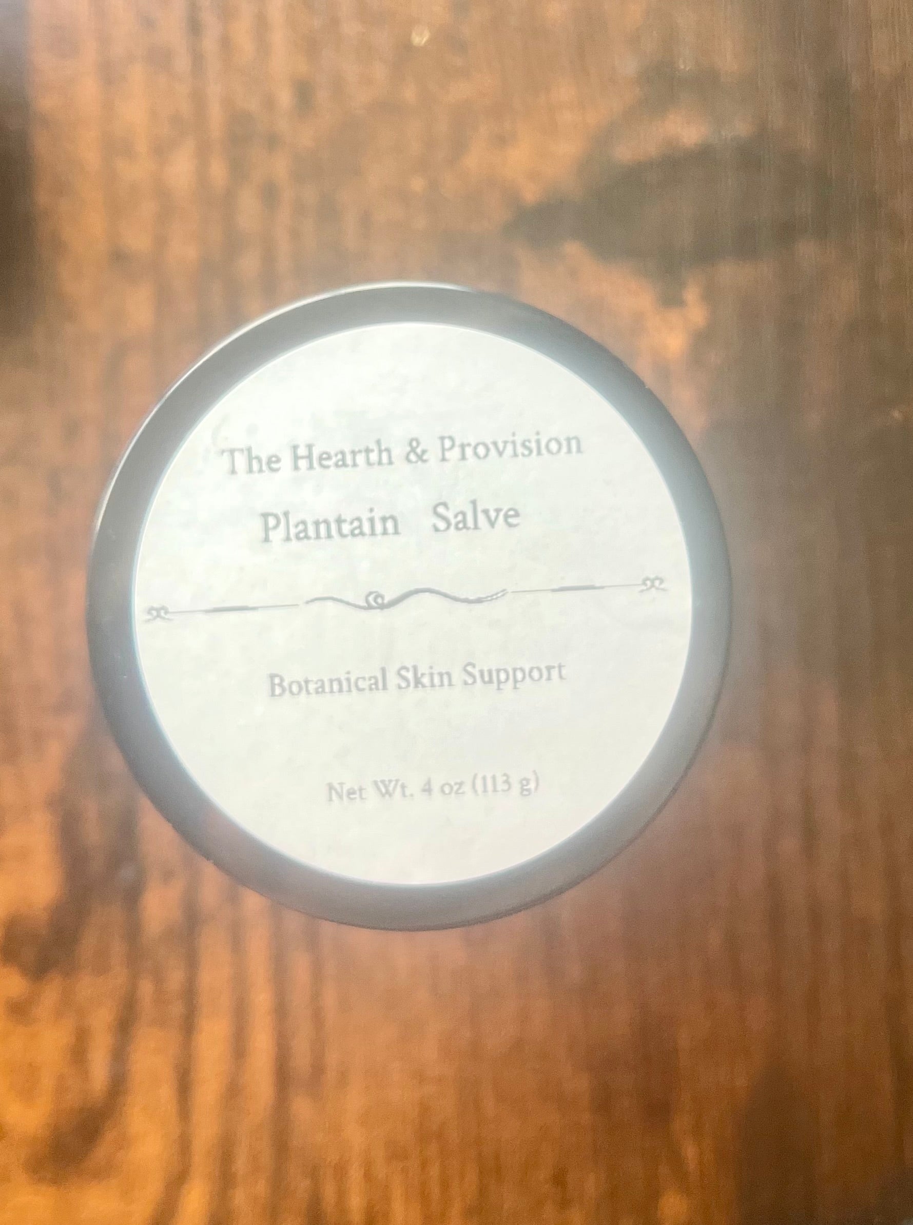 Plantain Salve – Botanical Beeswax Skin Balm – 4 oz Herbal Skin Support