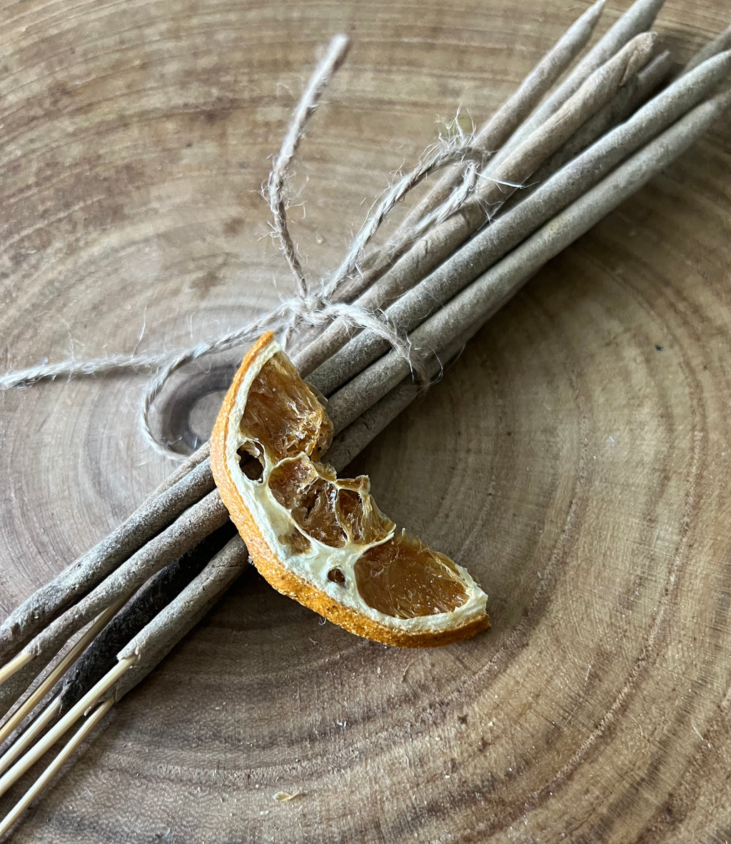 Florida Citrus Incense – Uplifting Hand Rolled Blend (10 Sticks)