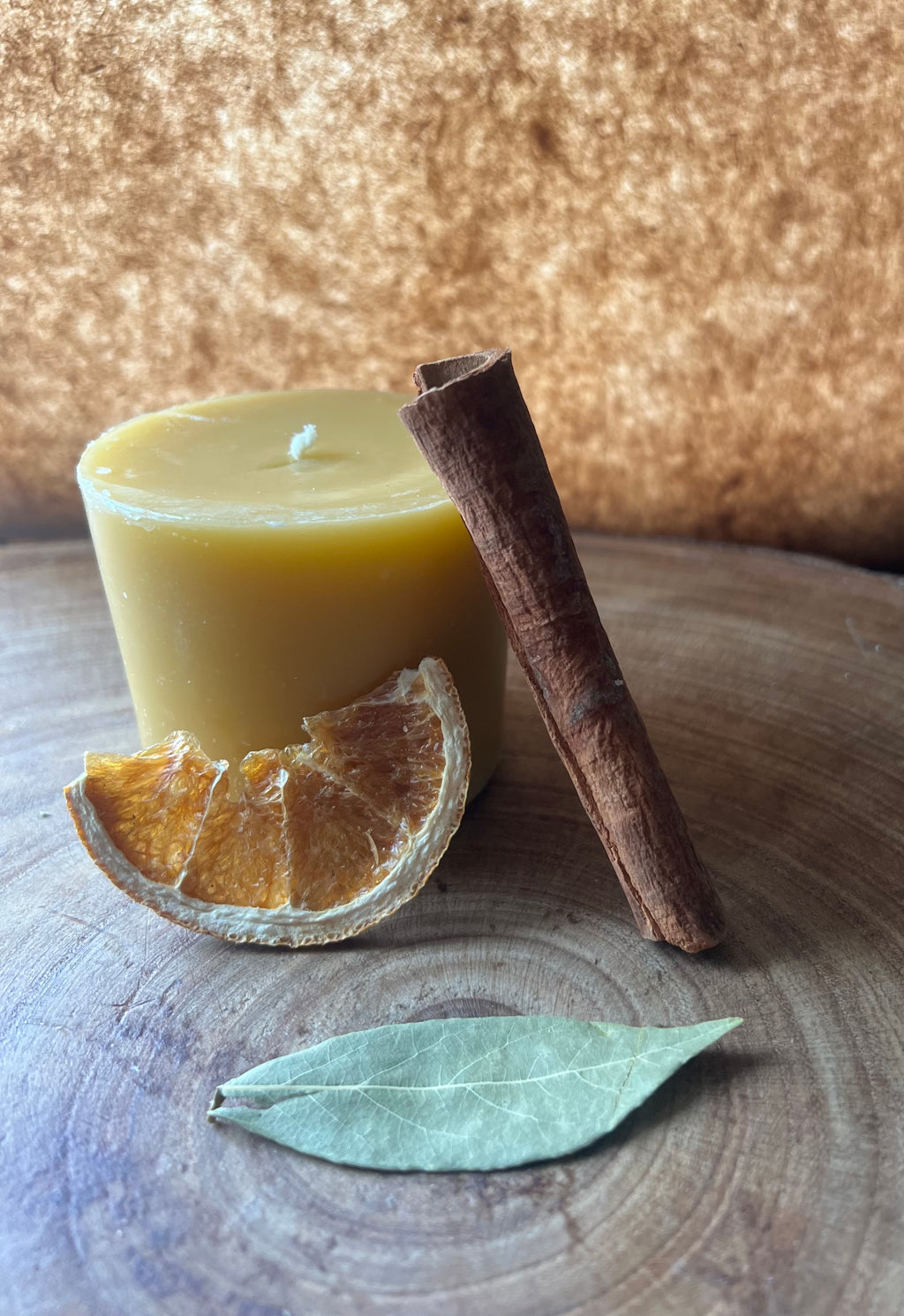 Golden Hearth Candle — Steady Abundance Beeswax Pillar