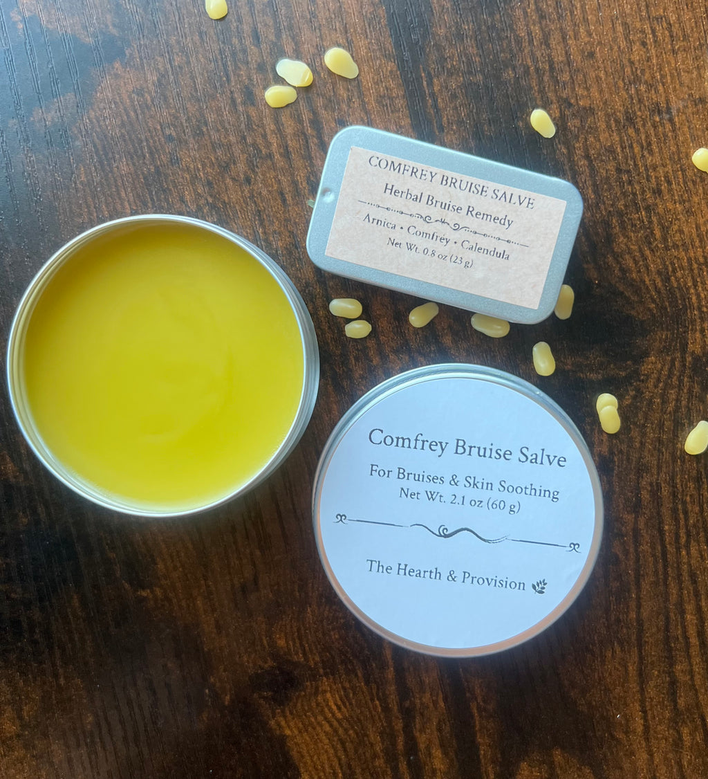 Comfrey Bruise Salve – Herbal Skin Balm for Bruises & Sore Muscles