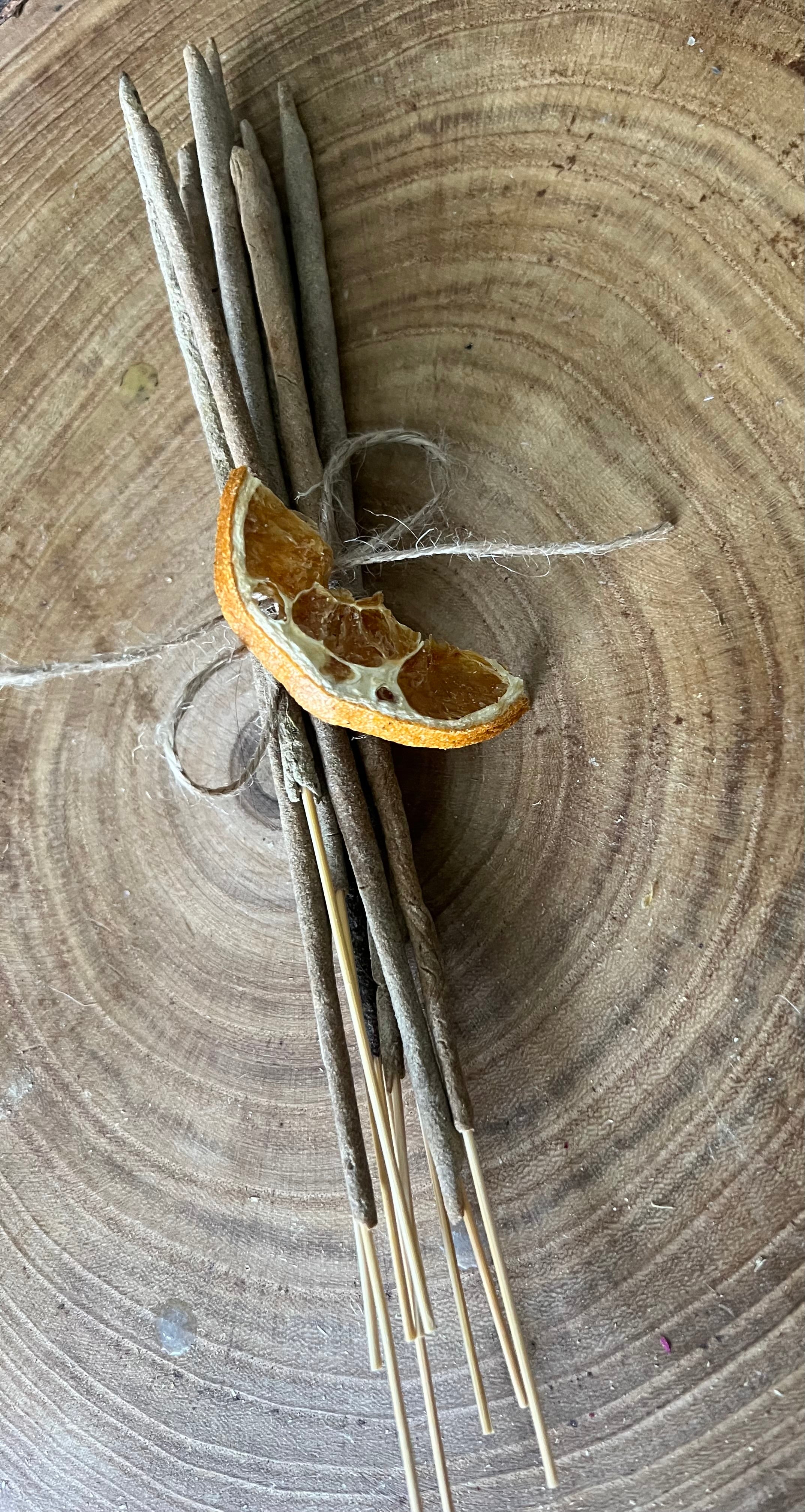 Florida Citrus Incense – Uplifting Hand Rolled Blend (10 Sticks)