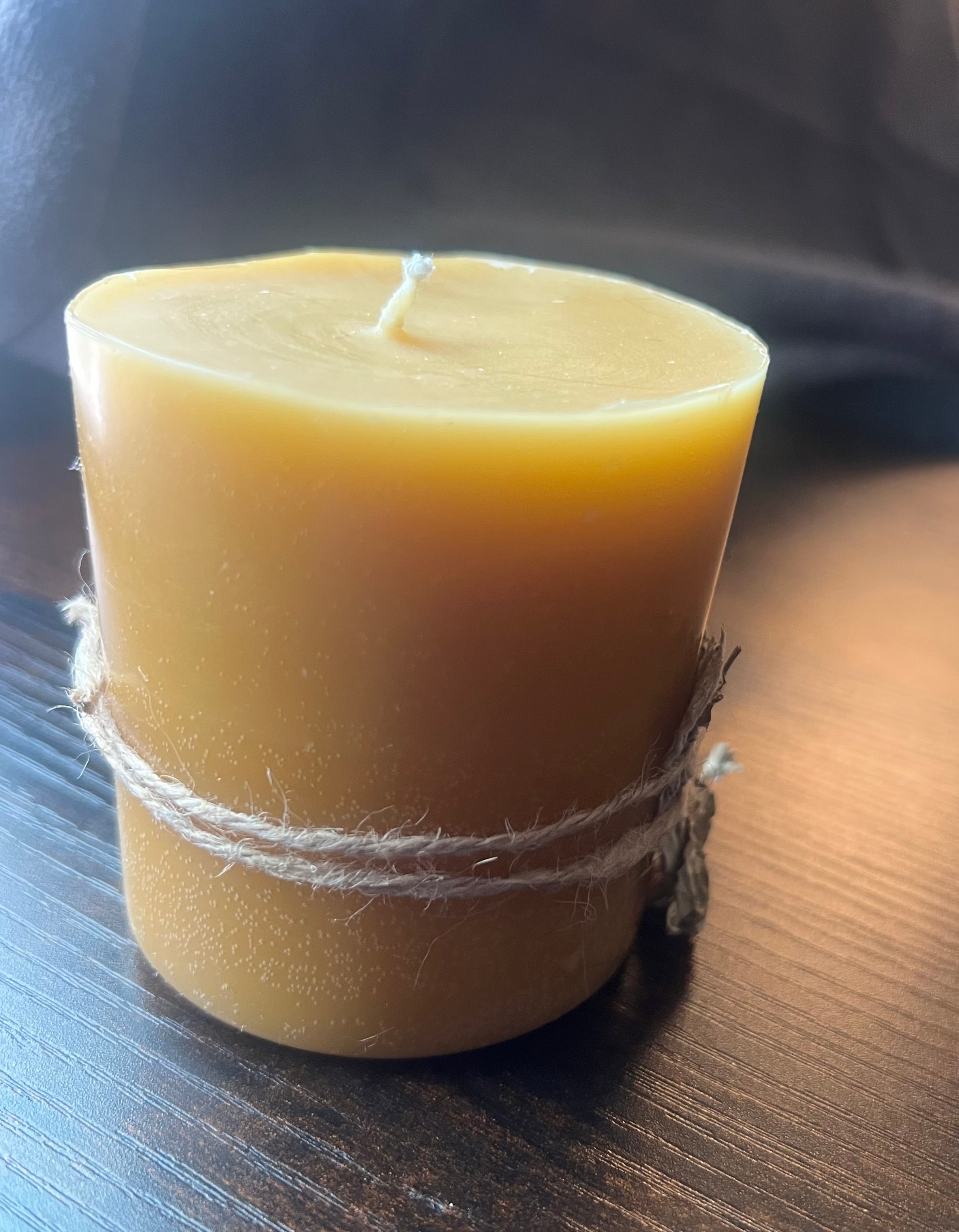 The Watcher’s Flame — Beeswax Hearth Pillar