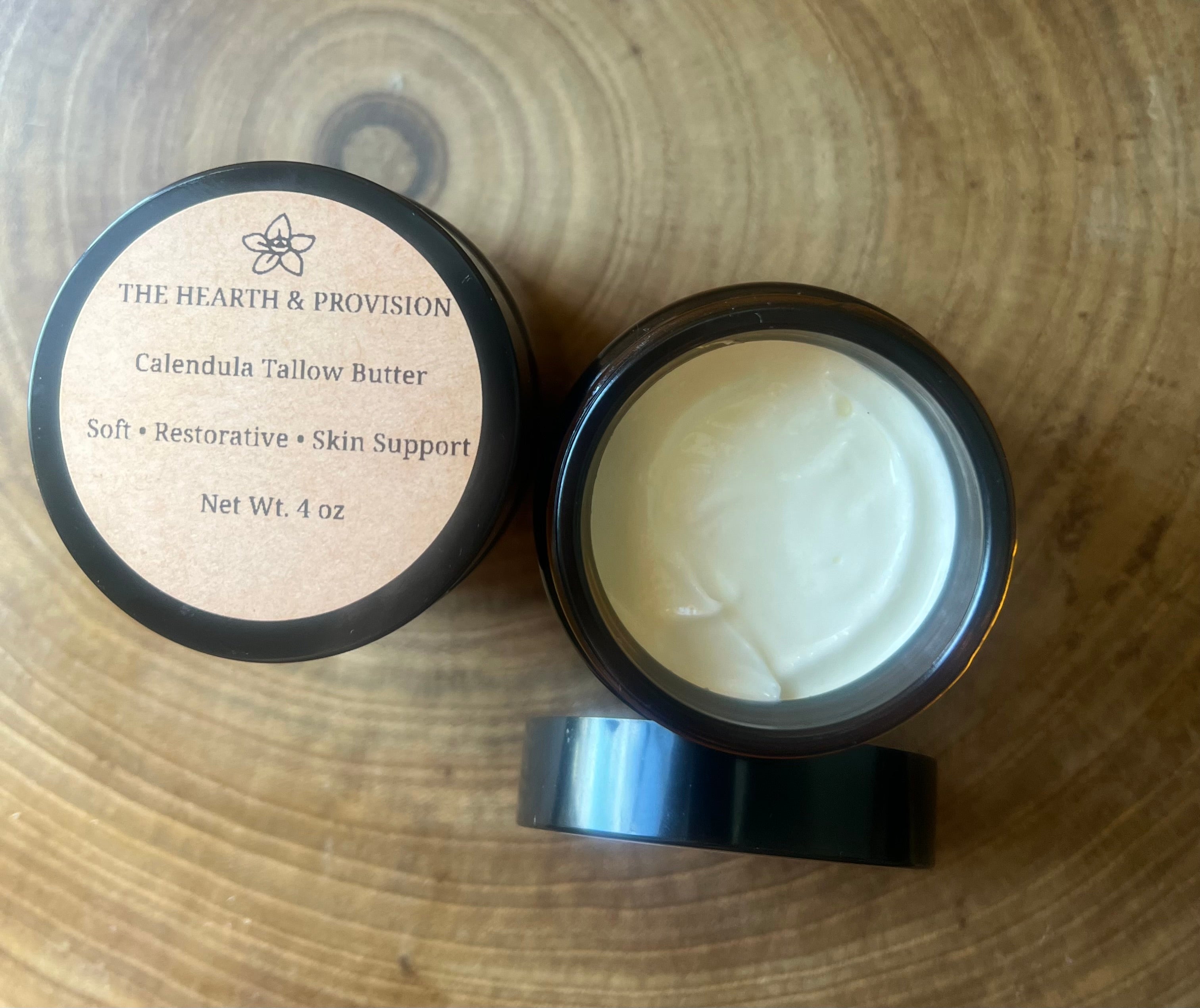 Calendula Tallow Butter – Whipped Skin Repair Balm – Dry Skin, Face & Body Moisturizer