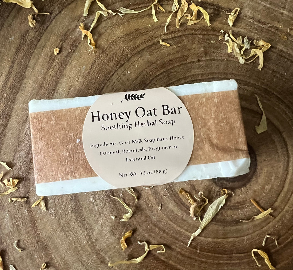Honey Oat Bar — Soothing Herbal Soap