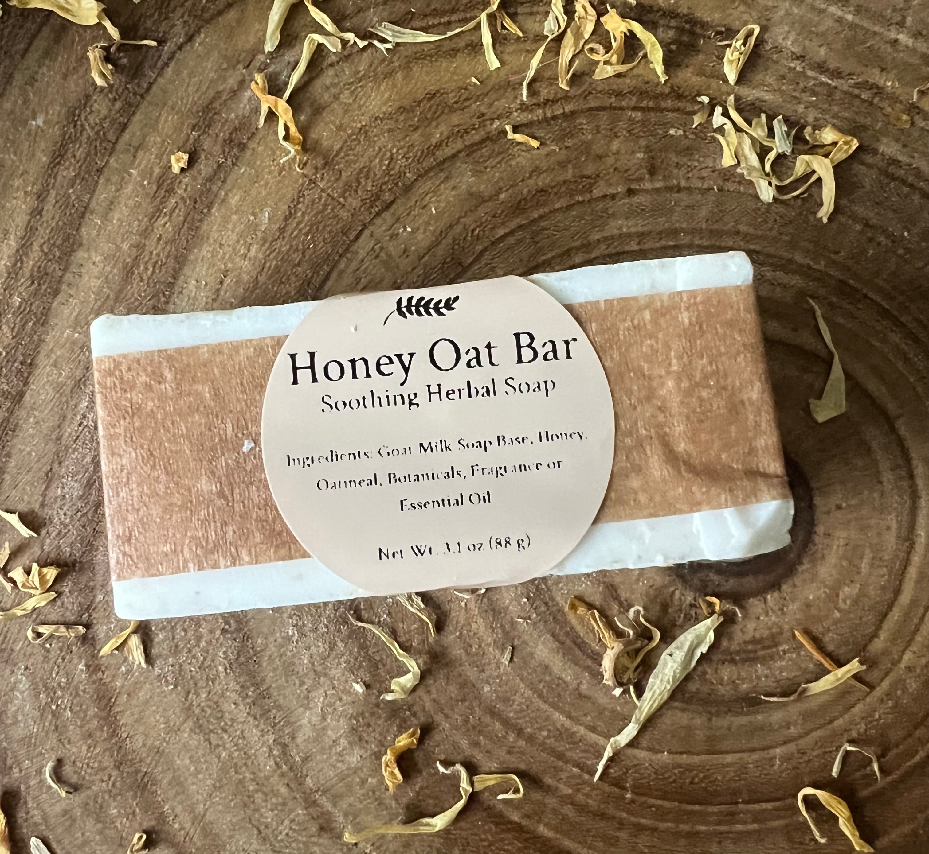 Honey Oat Bar — Soothing Herbal Soap