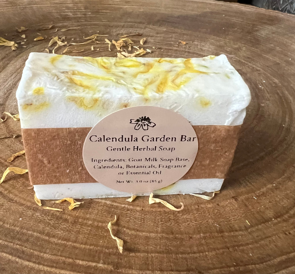 Calendula Garden Bar — Gentle Herbal Soap