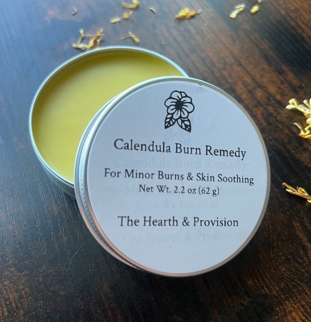 Calendula Burn Remedy – Herbal Skin Salve for Minor Burns & Irritated Skin