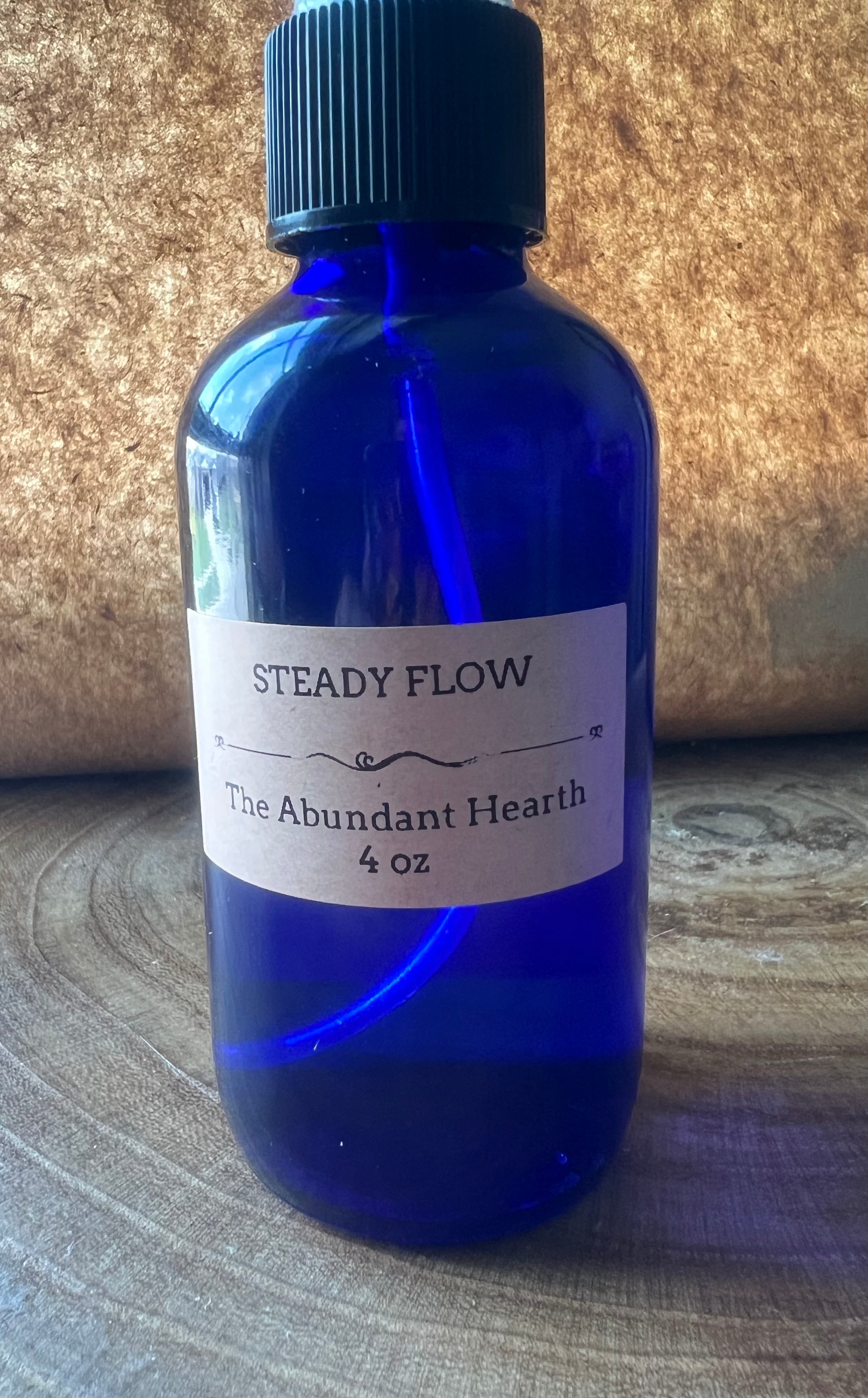 Steady Flow — Abundance Spray for Consistency & Growth | Energy Mist | Handmade Apothecary Spray