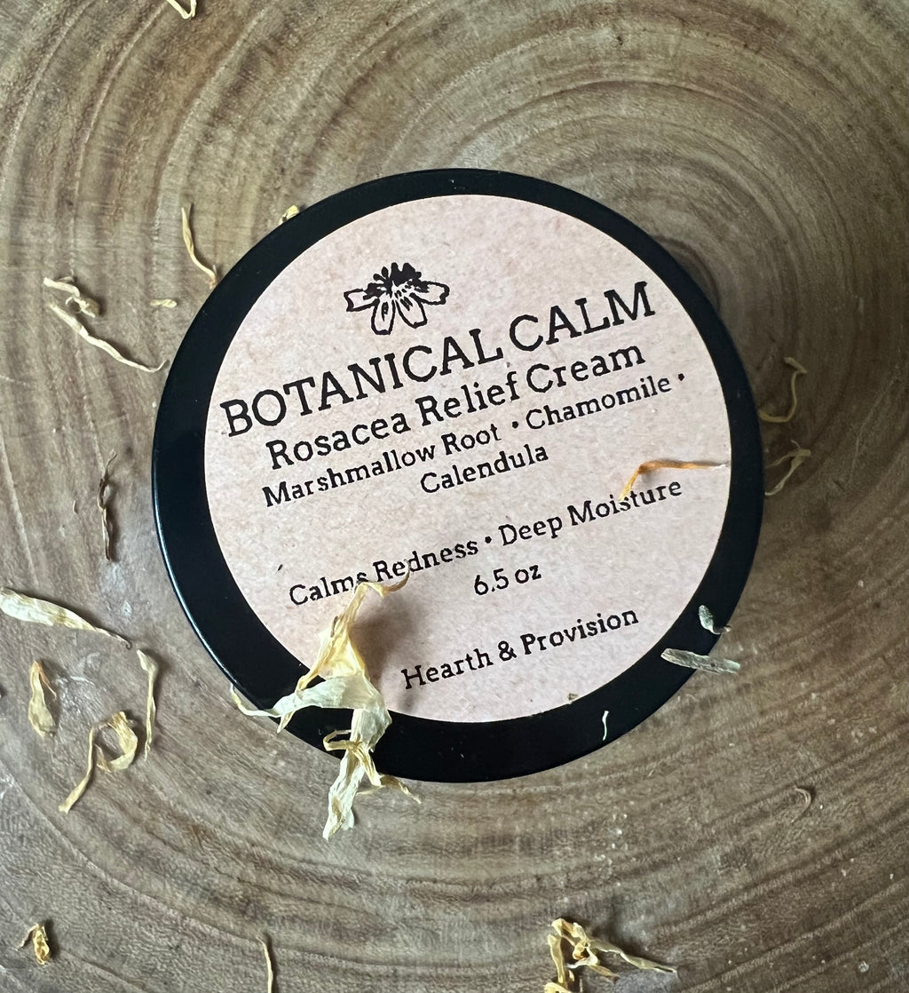 Botanical Calm Rosacea Relief Cream – Marshmallow, Chamomile & Calendula (6.5 oz)