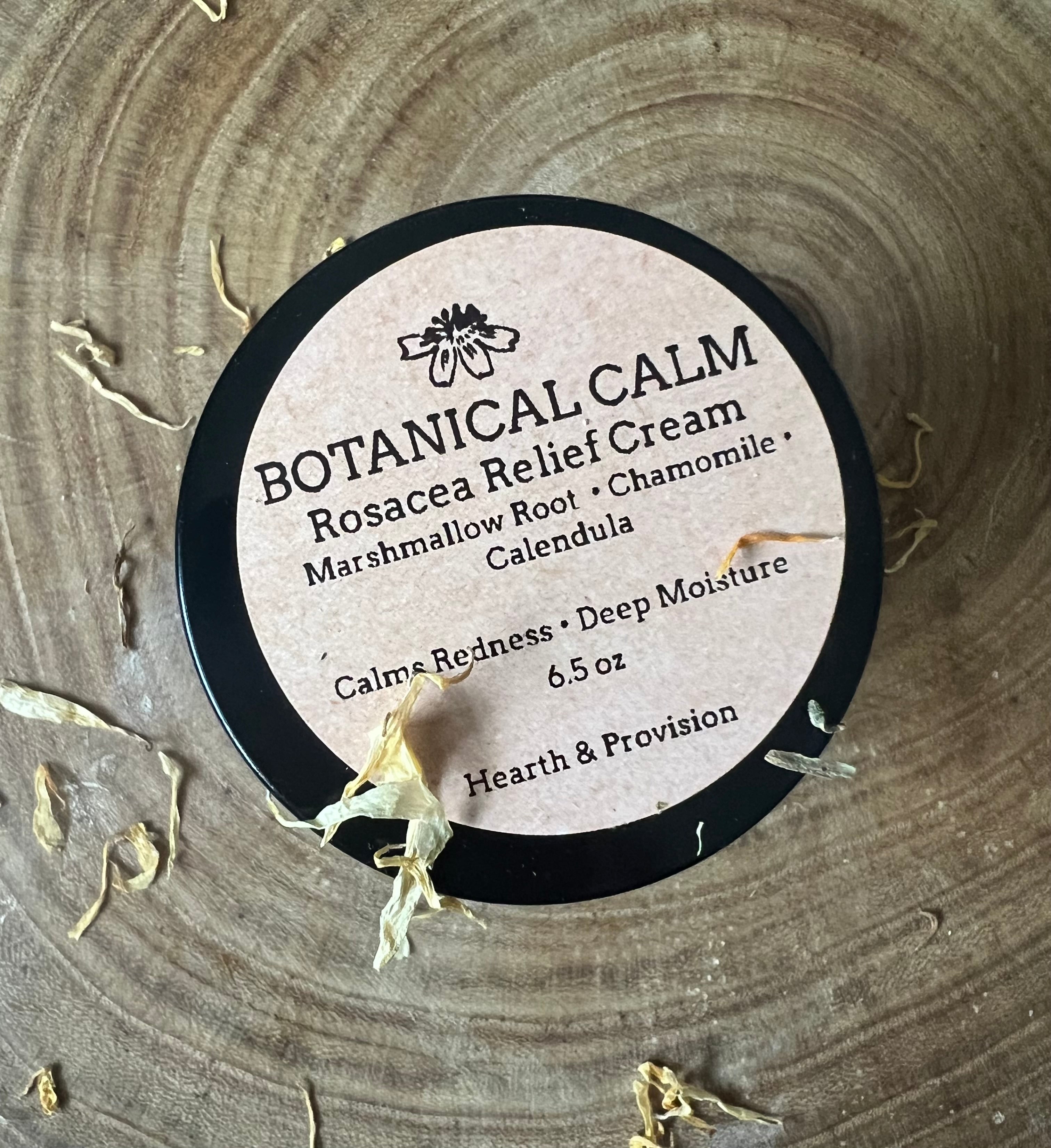 Botanical Calm Rosacea Relief Cream – Marshmallow, Chamomile & Calendula (6.5 oz)