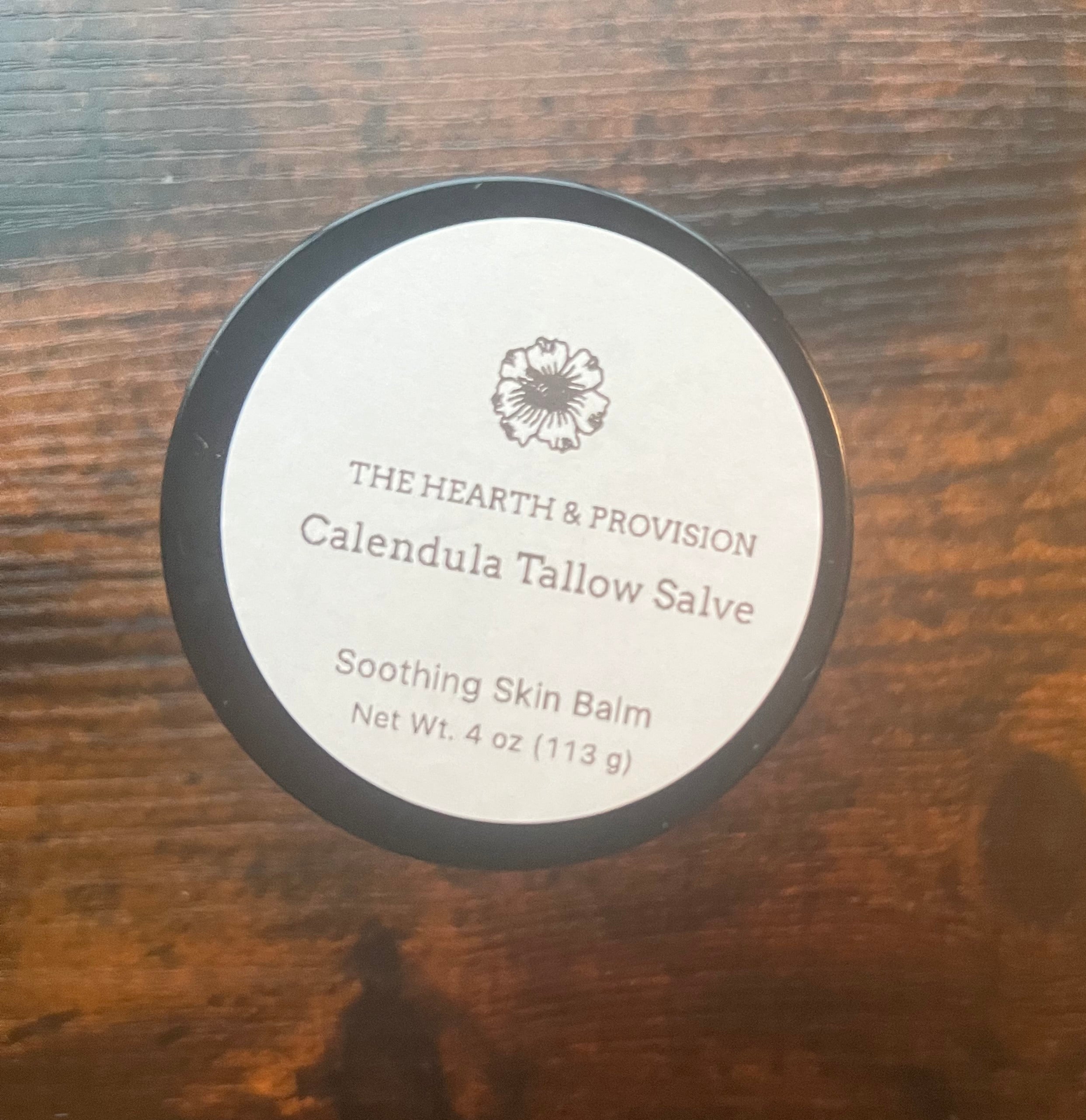 Calendula Tallow Salve – Soothing Skin Balm for Dry, Irritated Skin (4 oz)