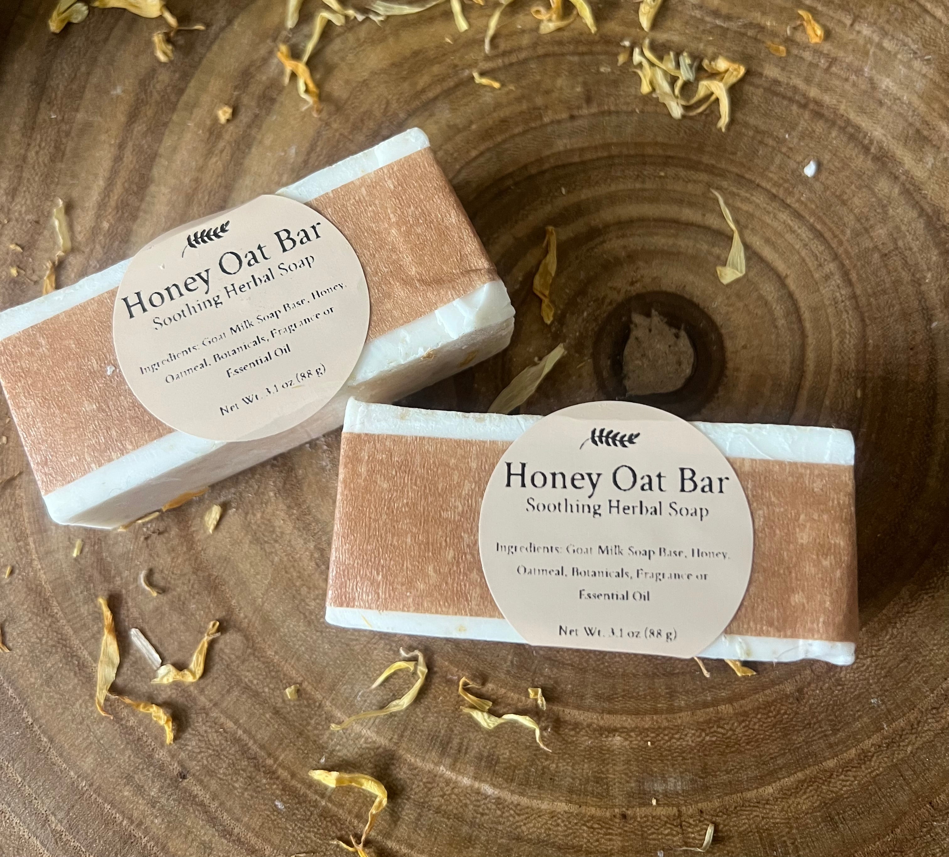 Honey Oat Bar — Soothing Herbal Soap