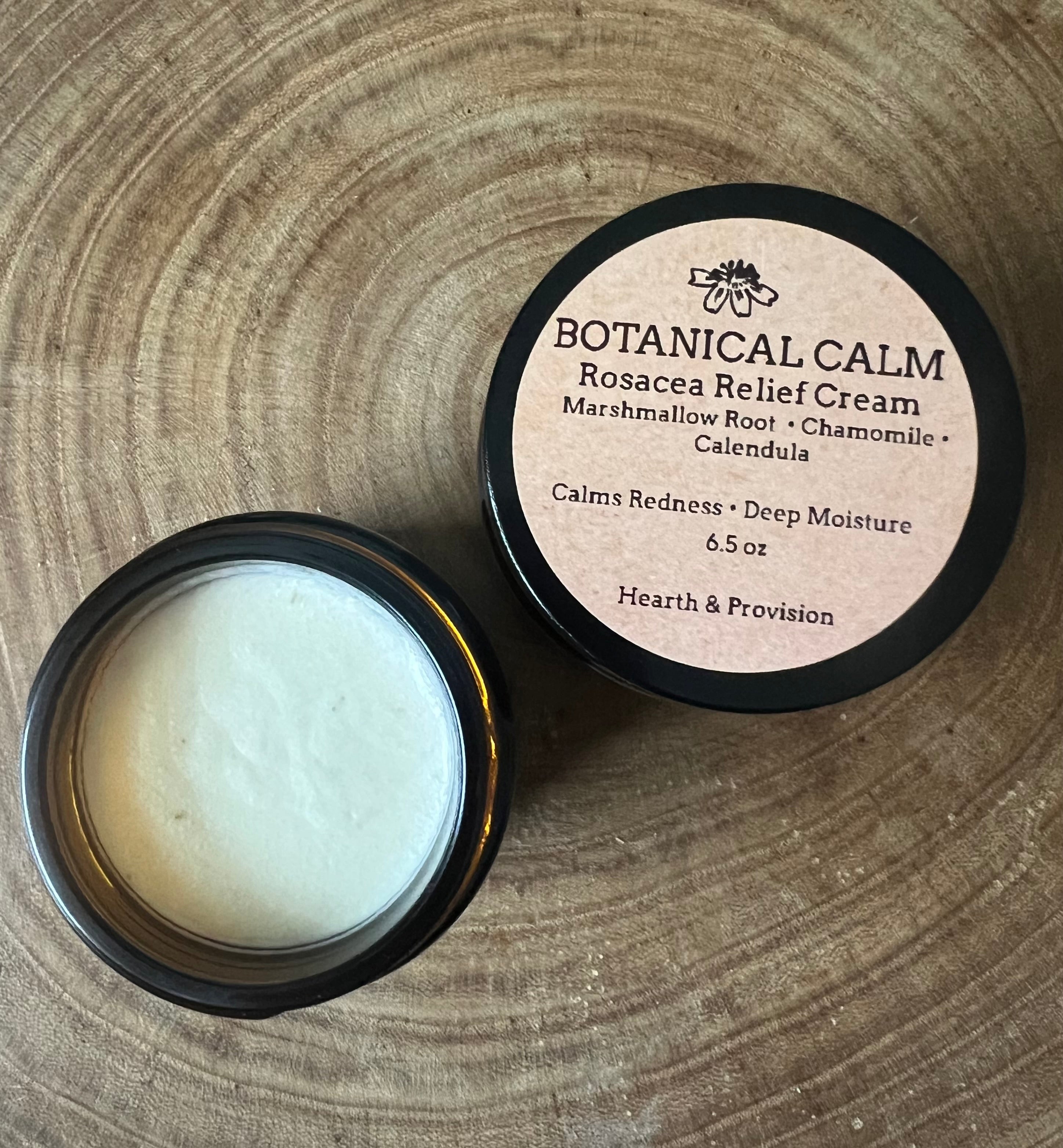 Botanical Calm Rosacea Relief Cream – Marshmallow, Chamomile & Calendula (6.5 oz)