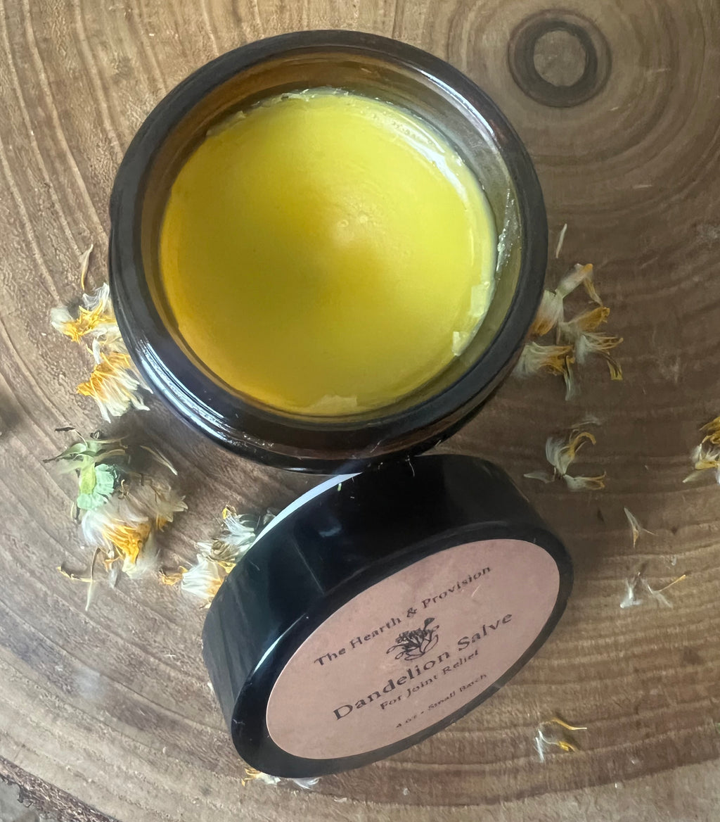 Dandelion Salve for Joint & Muscle Relief | Herbal Balm | Small Batch Apothecary | 4 oz
Untitled Mar22_12:30