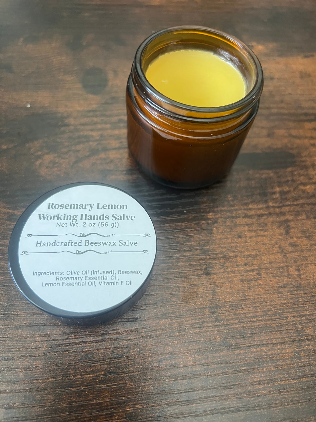 Calendula & Lavender Hand Salve – Beeswax Herbal Balm (2 oz)