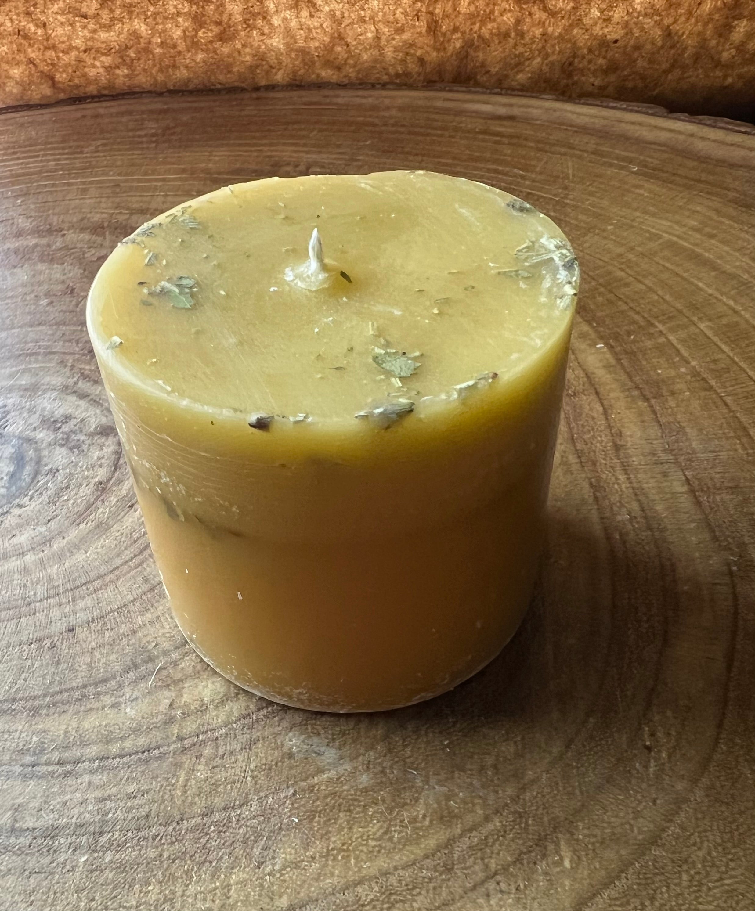 Beeswax Pillar Candle – Hand-Poured Hearth Candle | The Hearth & Provision