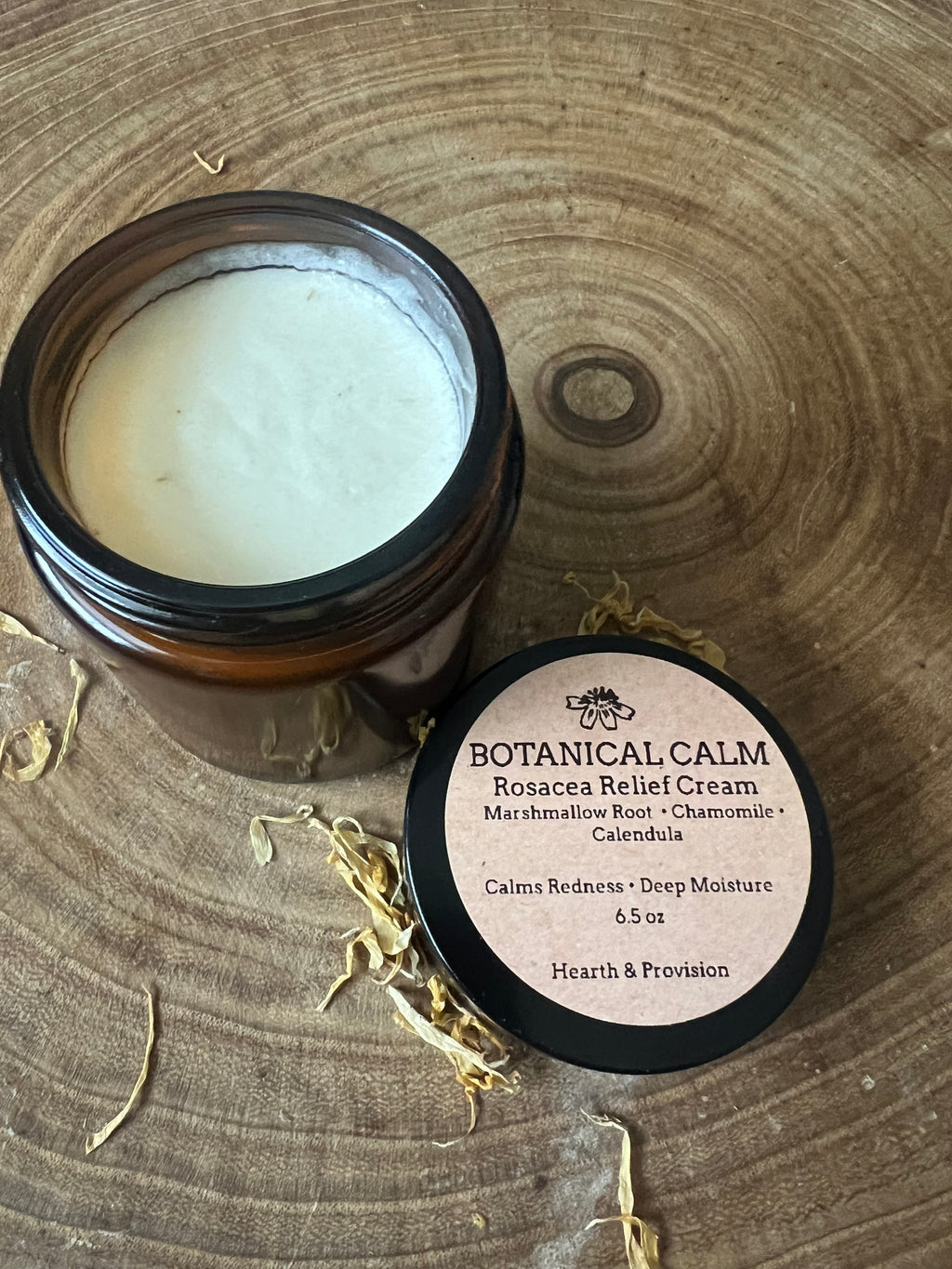 Botanical Calm Rosacea Relief Cream – Marshmallow, Chamomile & Calendula (6.5 oz)