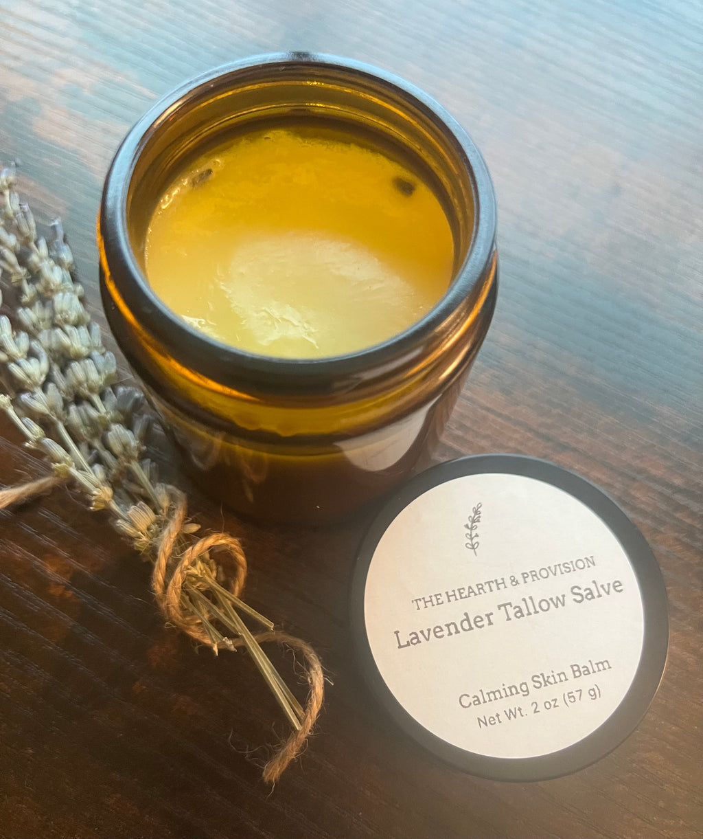 Lavender Tallow Salve – Calming Skin Balm (4 oz)