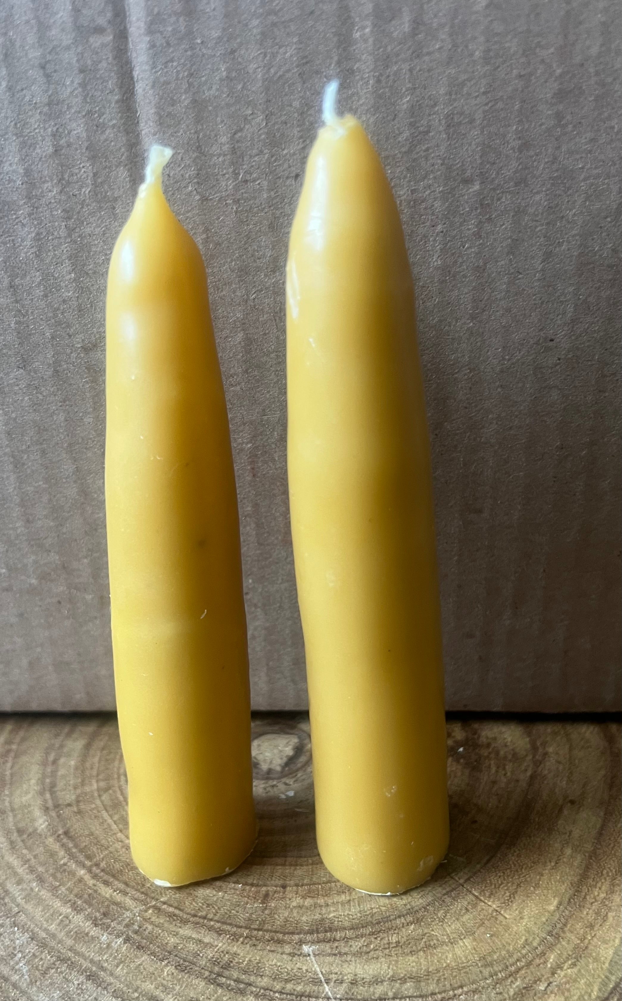 Hand-Dipped Beeswax Taper Candles | Protection & Plain | Hearth & Provision
