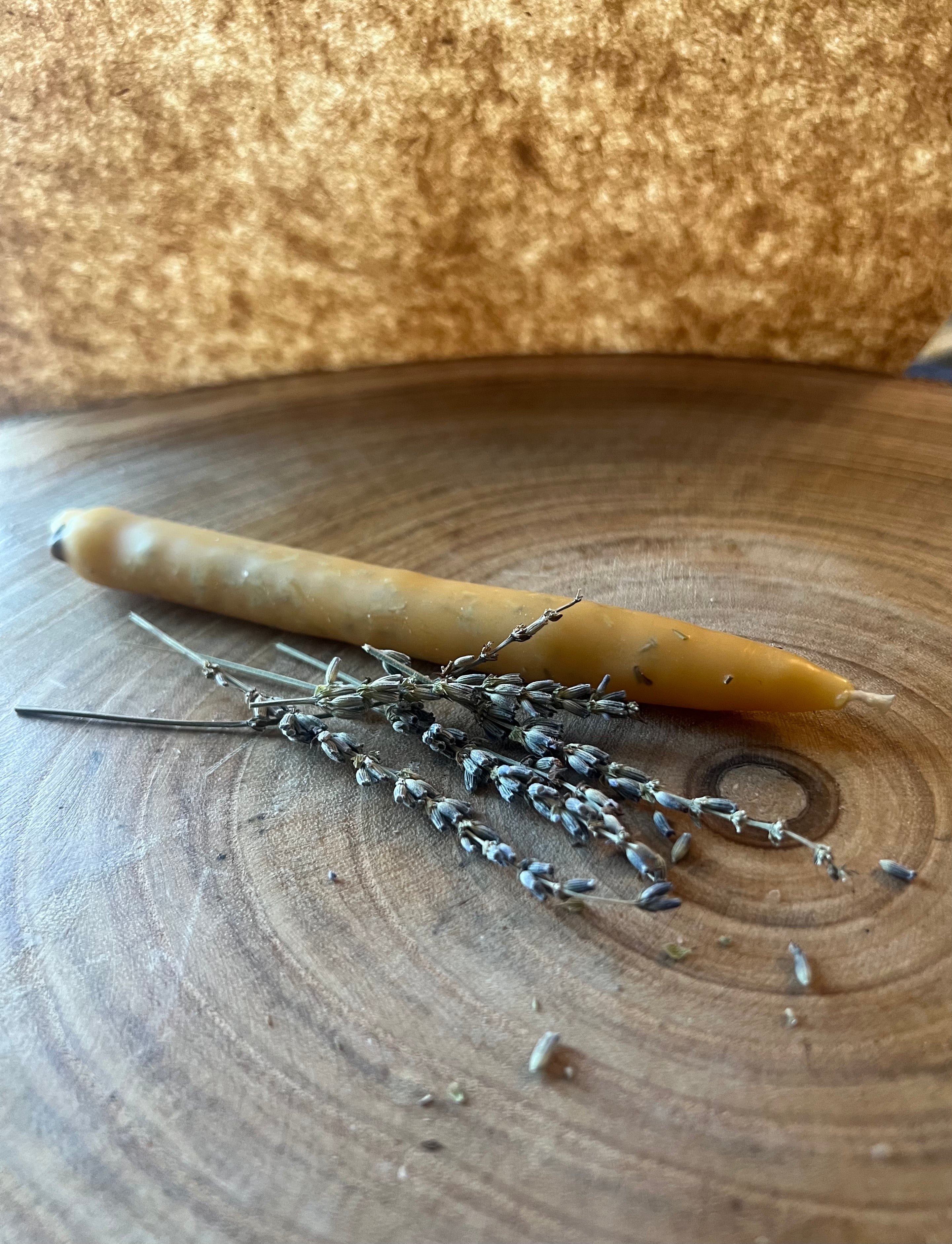 Herbal Beeswax Candle