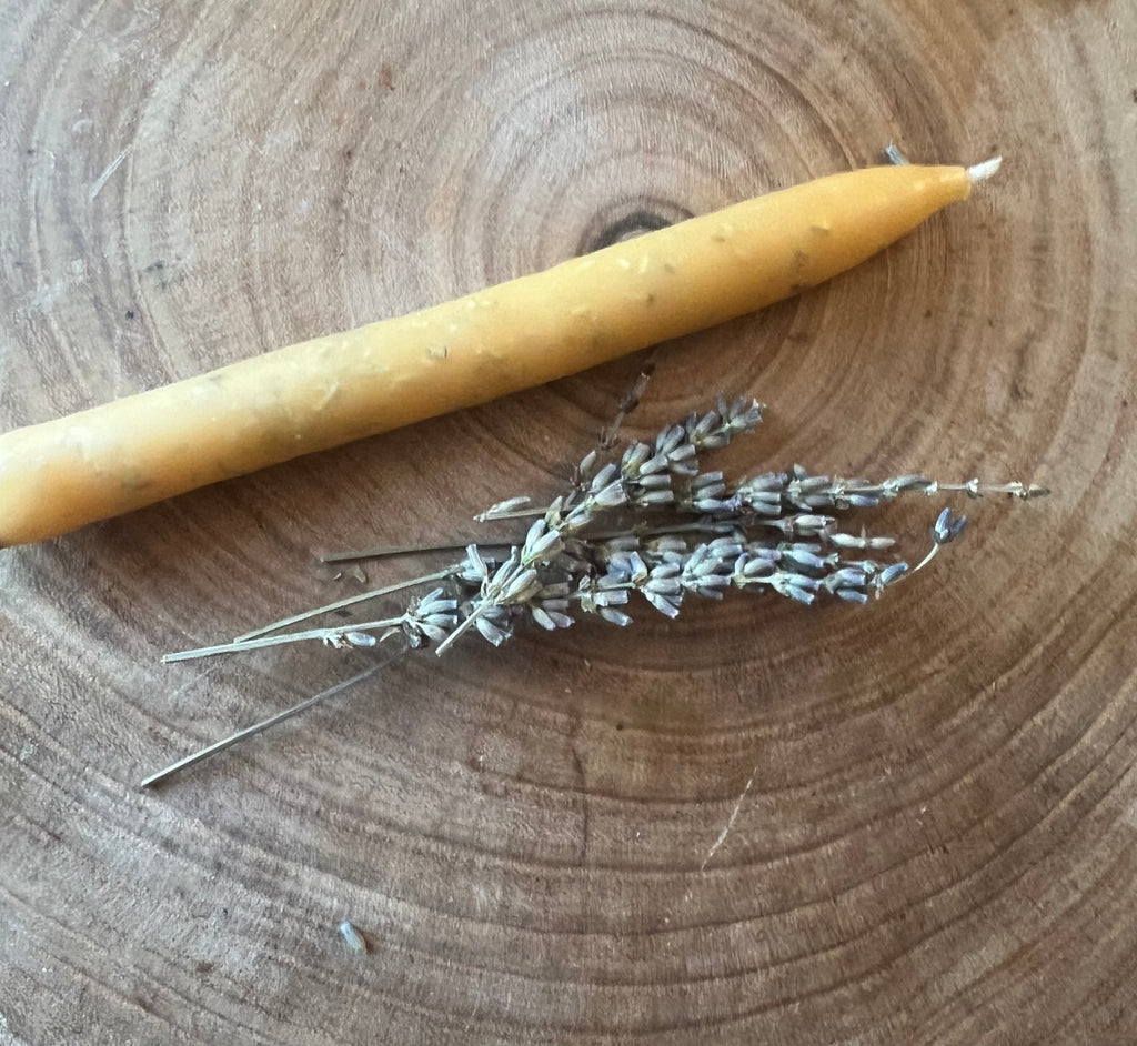 Herbal Beeswax Candle