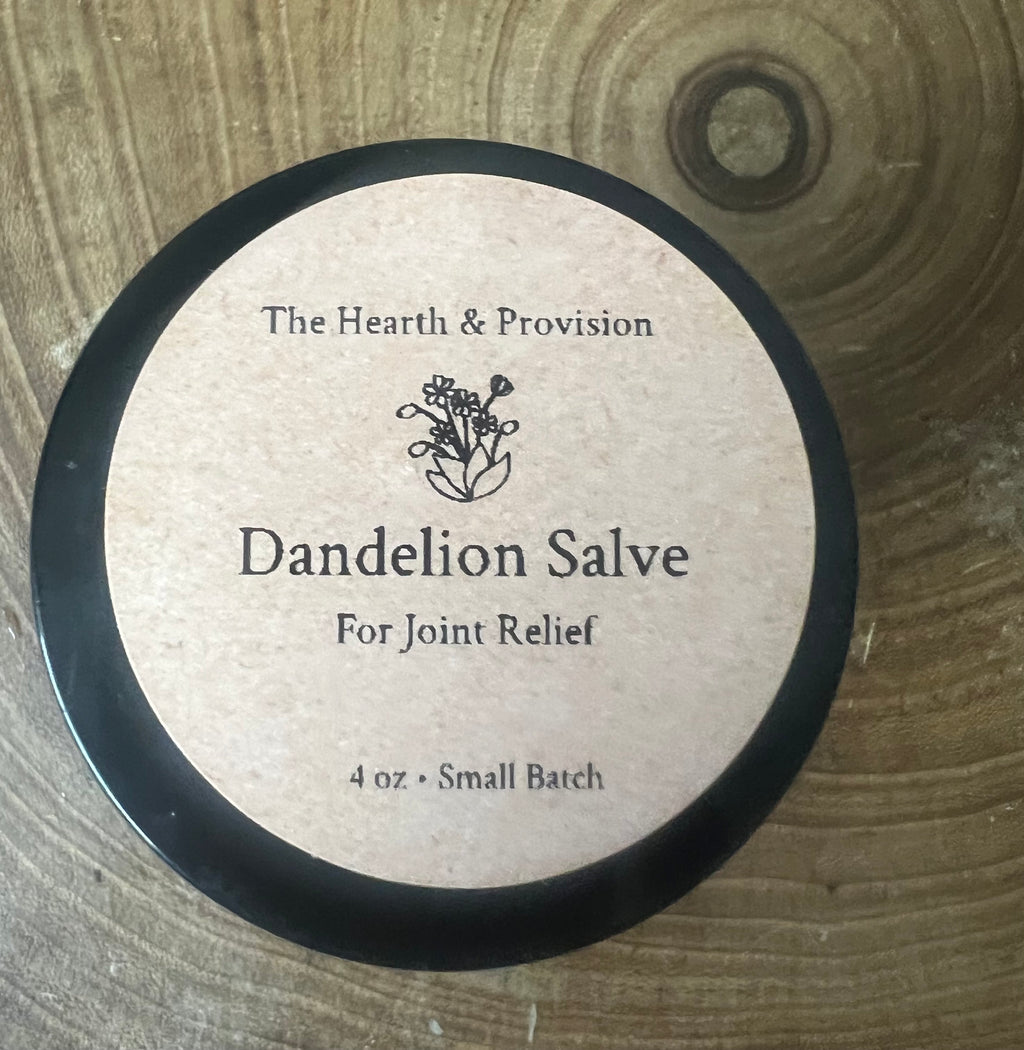 Dandelion Salve for Joint & Muscle Relief | Herbal Balm | Small Batch Apothecary | 4 oz
Untitled Mar22_12:30