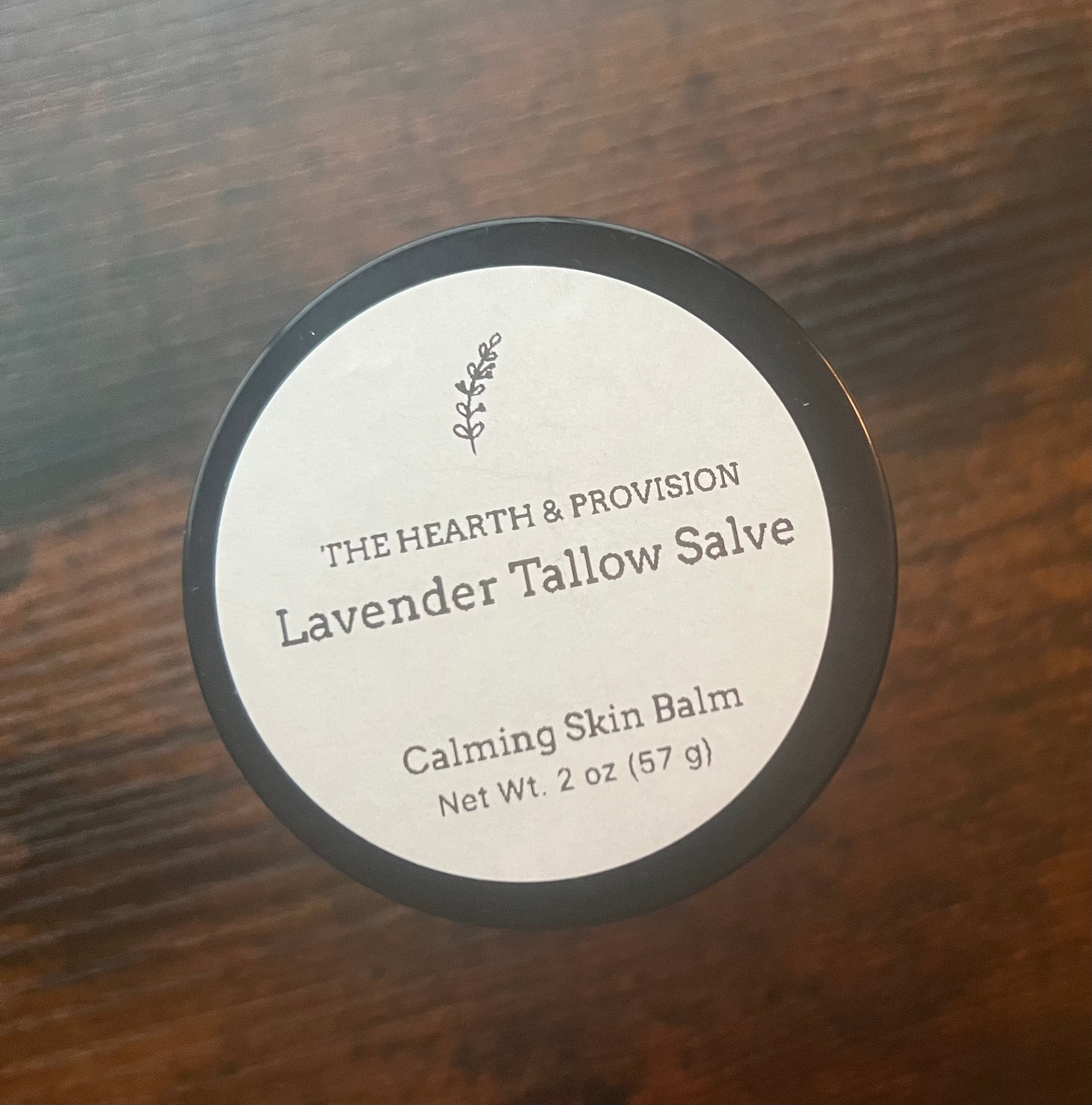 Lavender Tallow Salve – Calming Skin Balm (4 oz)