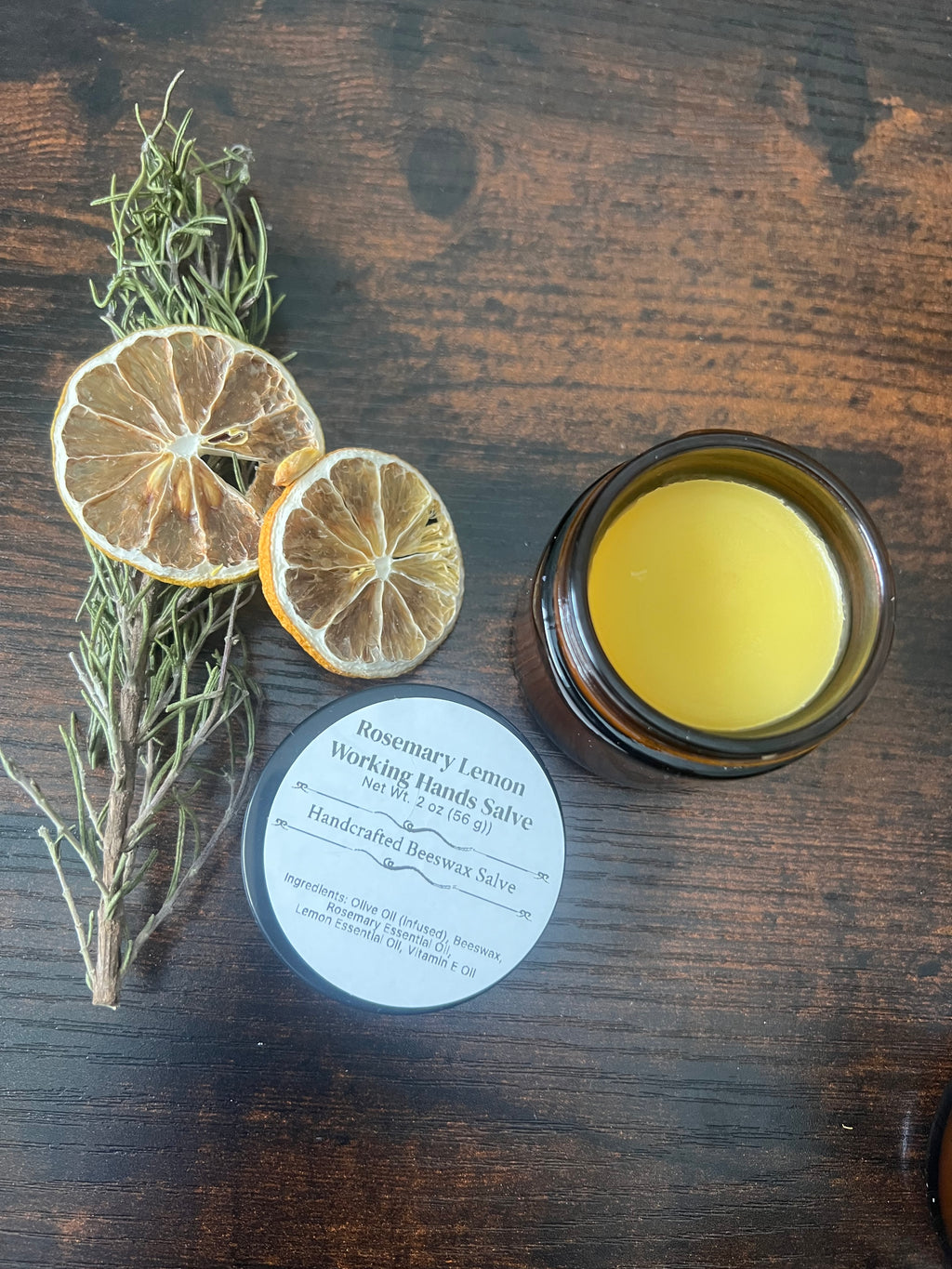 Calendula & Lavender Hand Salve – Beeswax Herbal Balm (2 oz)