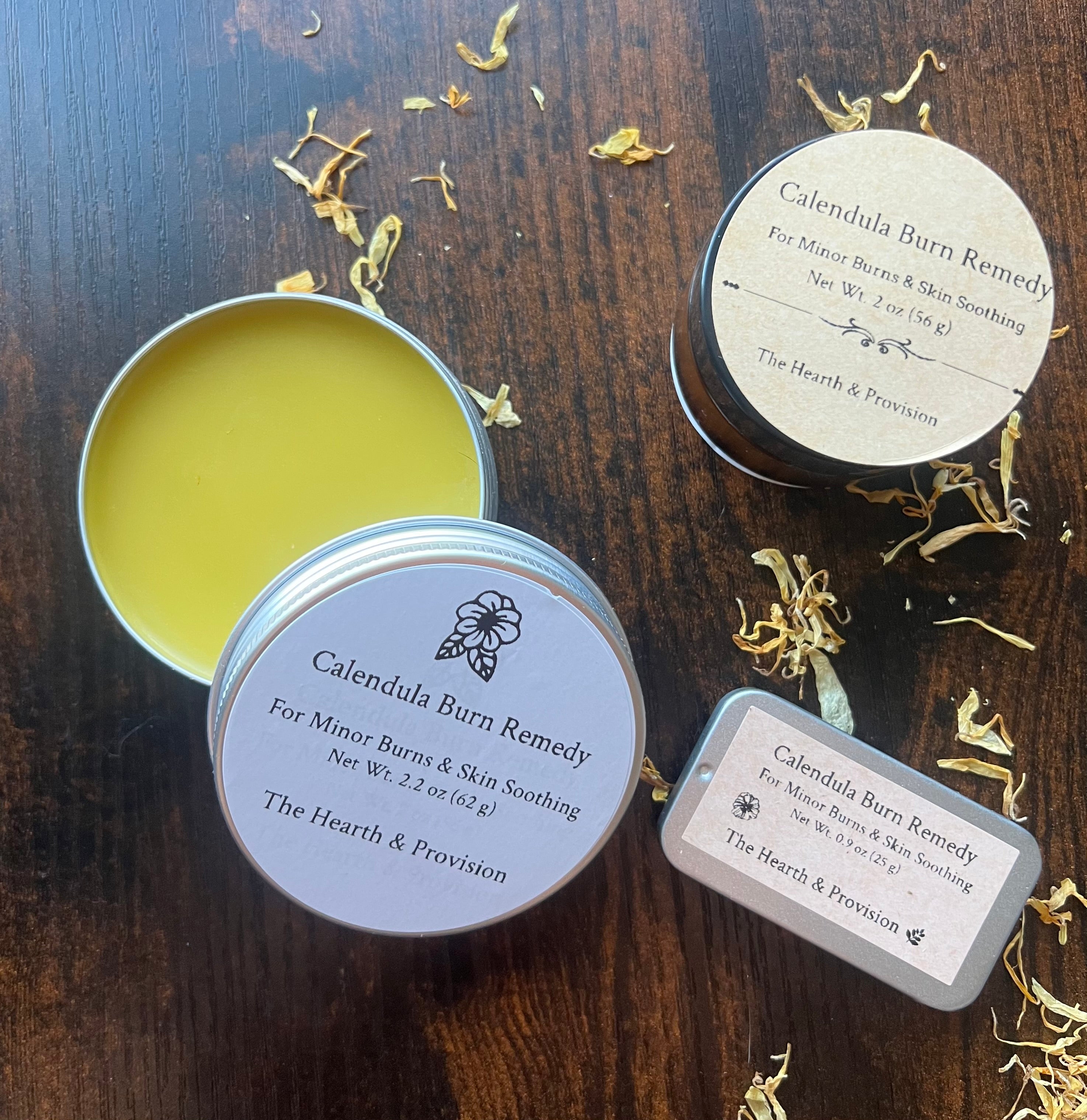 Calendula Burn Remedy – Herbal Skin Salve for Minor Burns & Irritated Skin