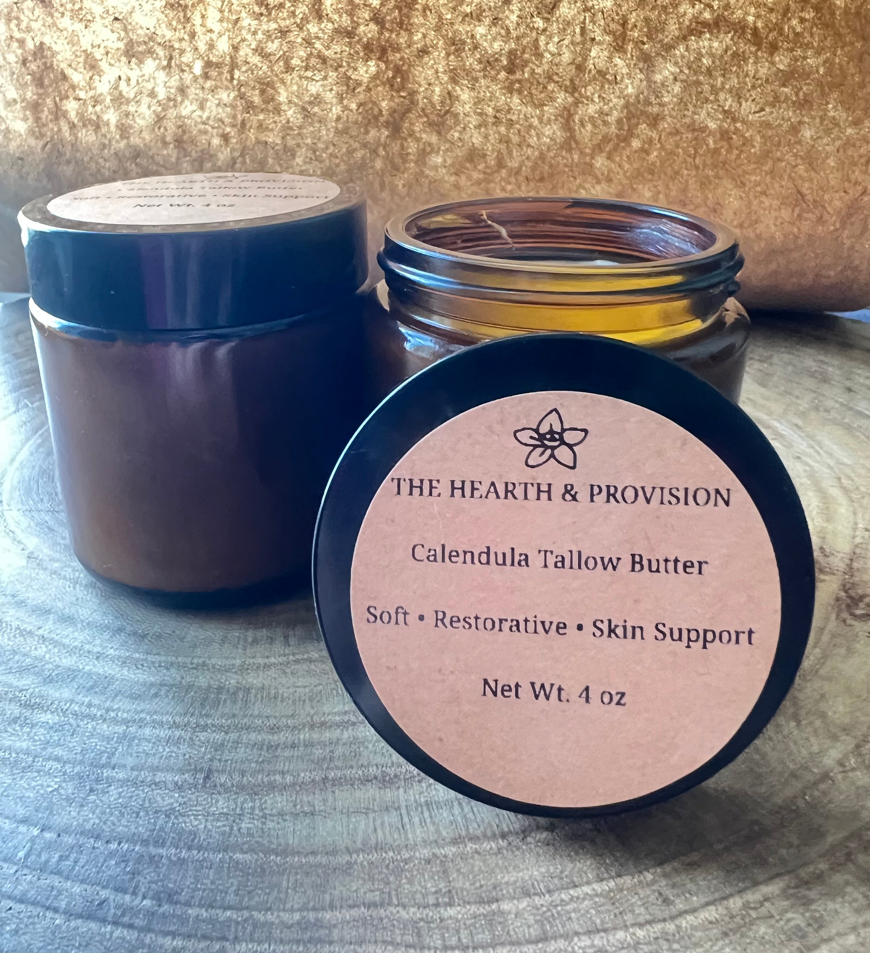 Calendula Tallow Butter – Whipped Skin Repair Balm – Dry Skin, Face & Body Moisturizer