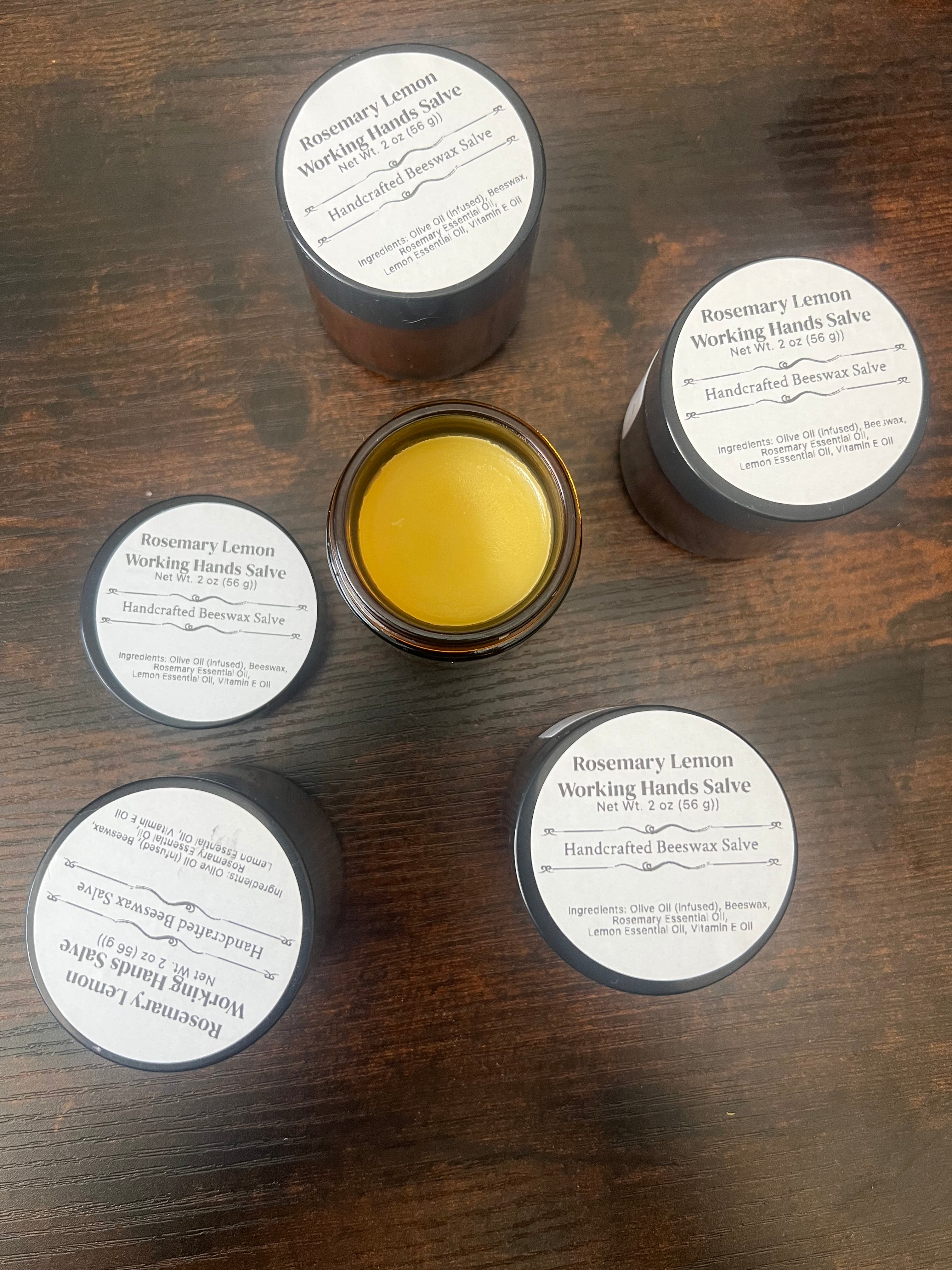 Calendula & Lavender Hand Salve – Beeswax Herbal Balm (2 oz)