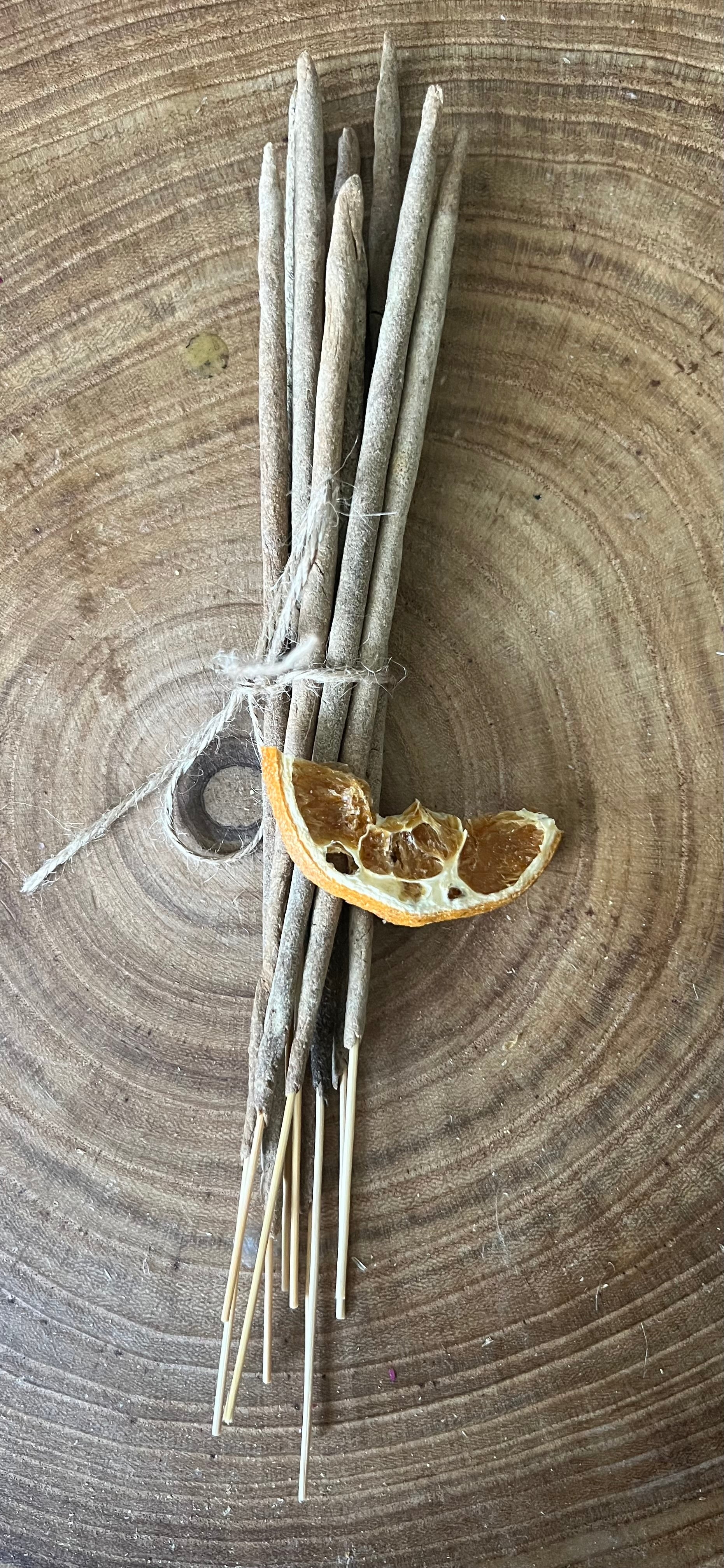 Florida Citrus Incense – Uplifting Hand Rolled Blend (10 Sticks)